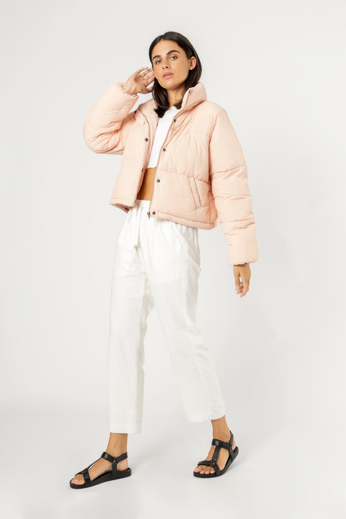 Topshop pink deals puffer jacket