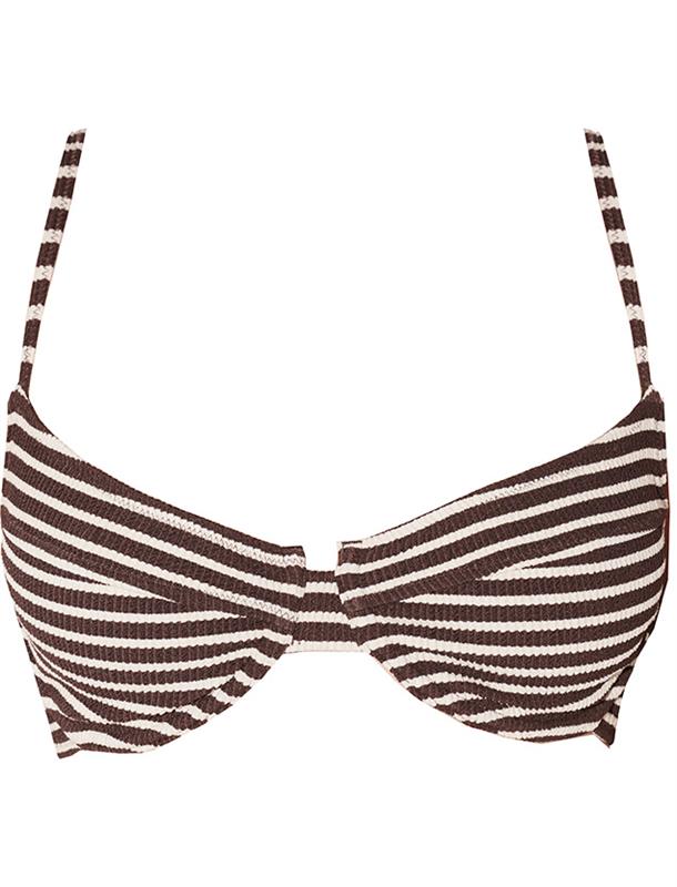 Stripe Crinkle Bralette Stripe 