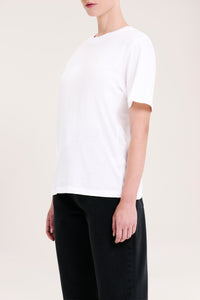 Nude Lucy Organic Slub Tee in White