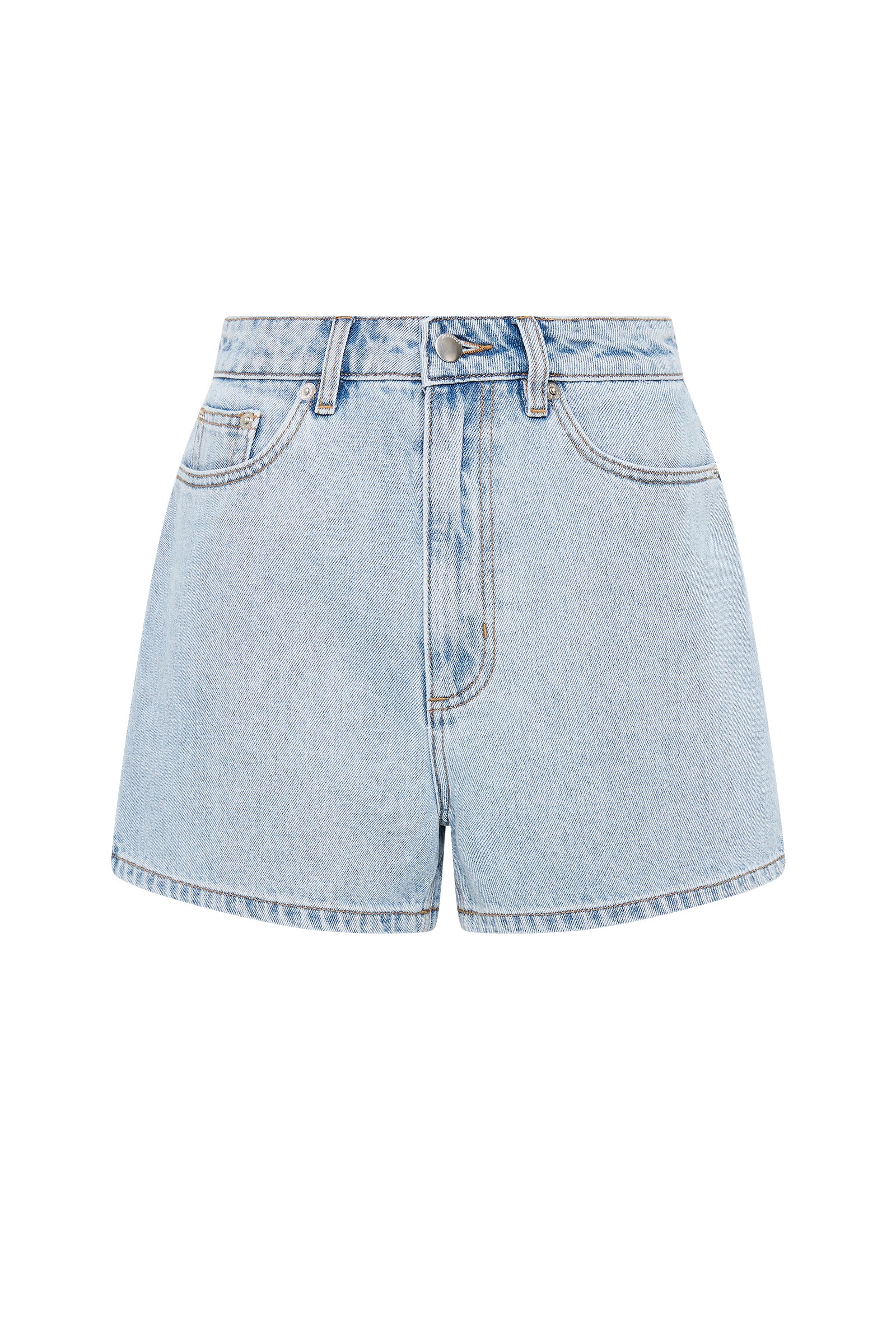 Organic Mom Short 90s Blue Wash 