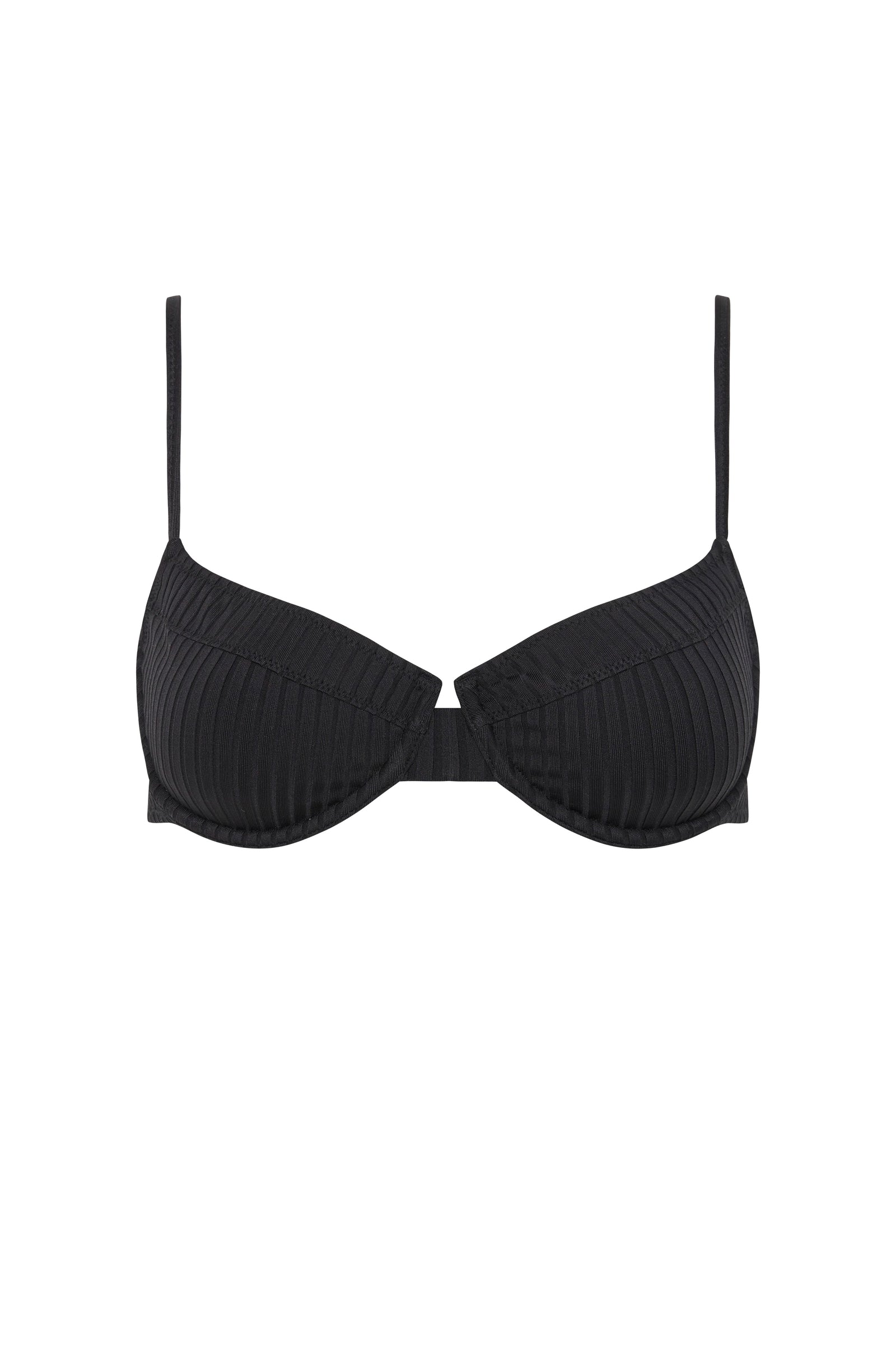 Rib Bralette Black 