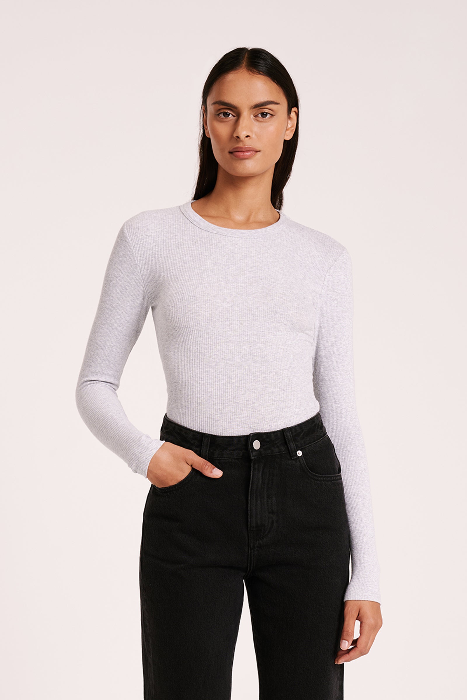 ls land image nude - 25 " Shop Classic Ls Knit in Black | Nude Lucy