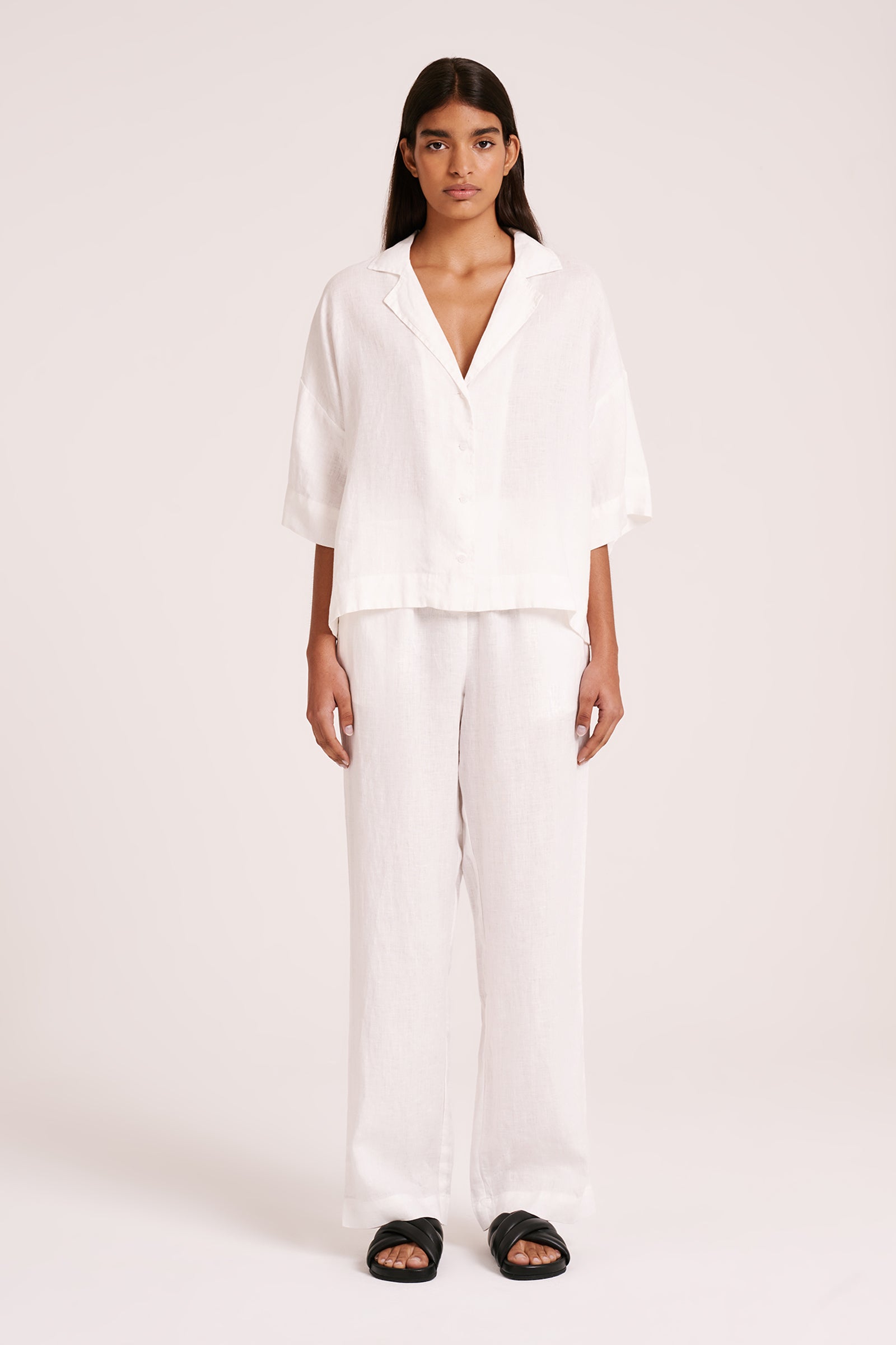 Lounge Linen Shirt & Pant Set 