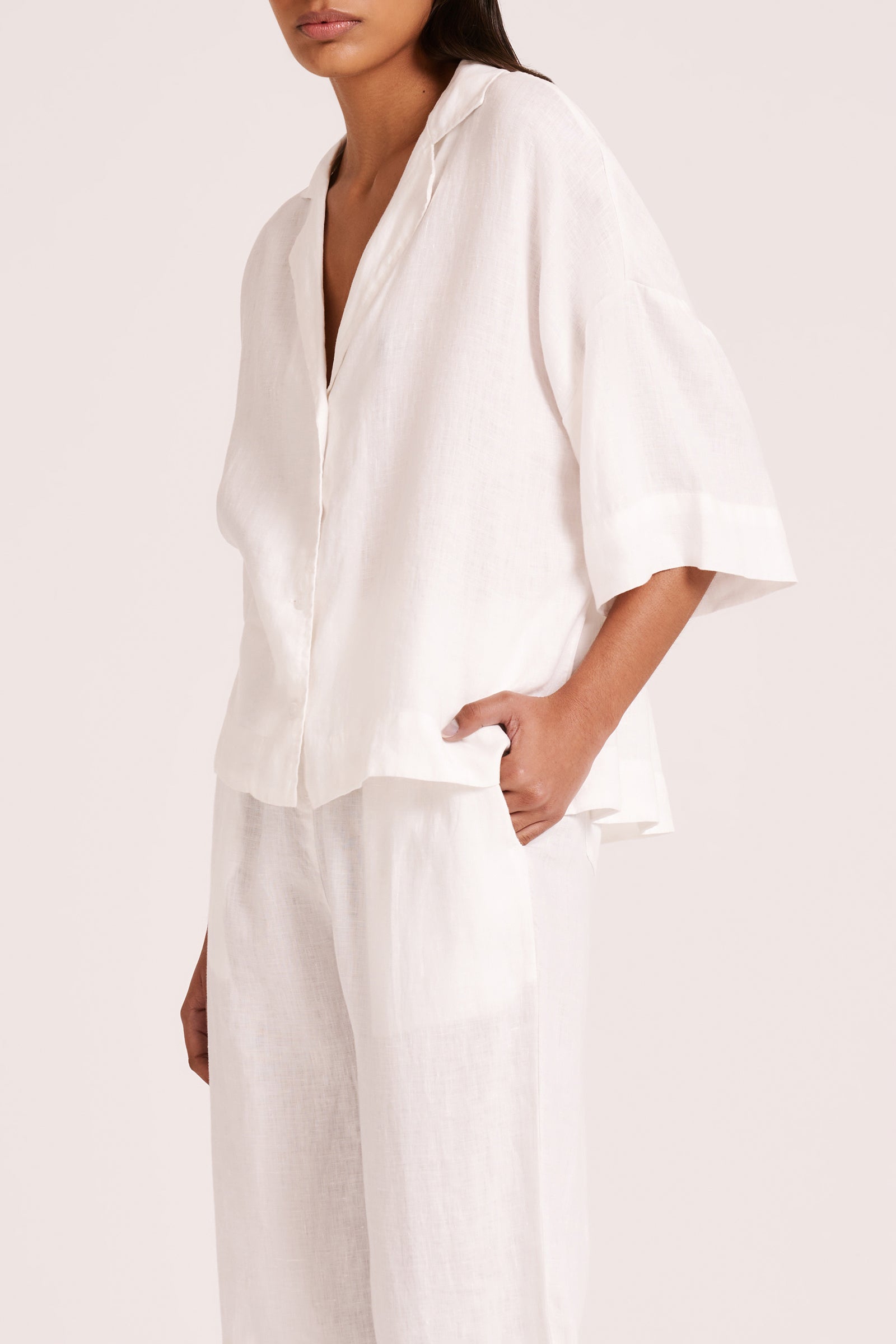 Lounge Linen Shirt & Pant Set 