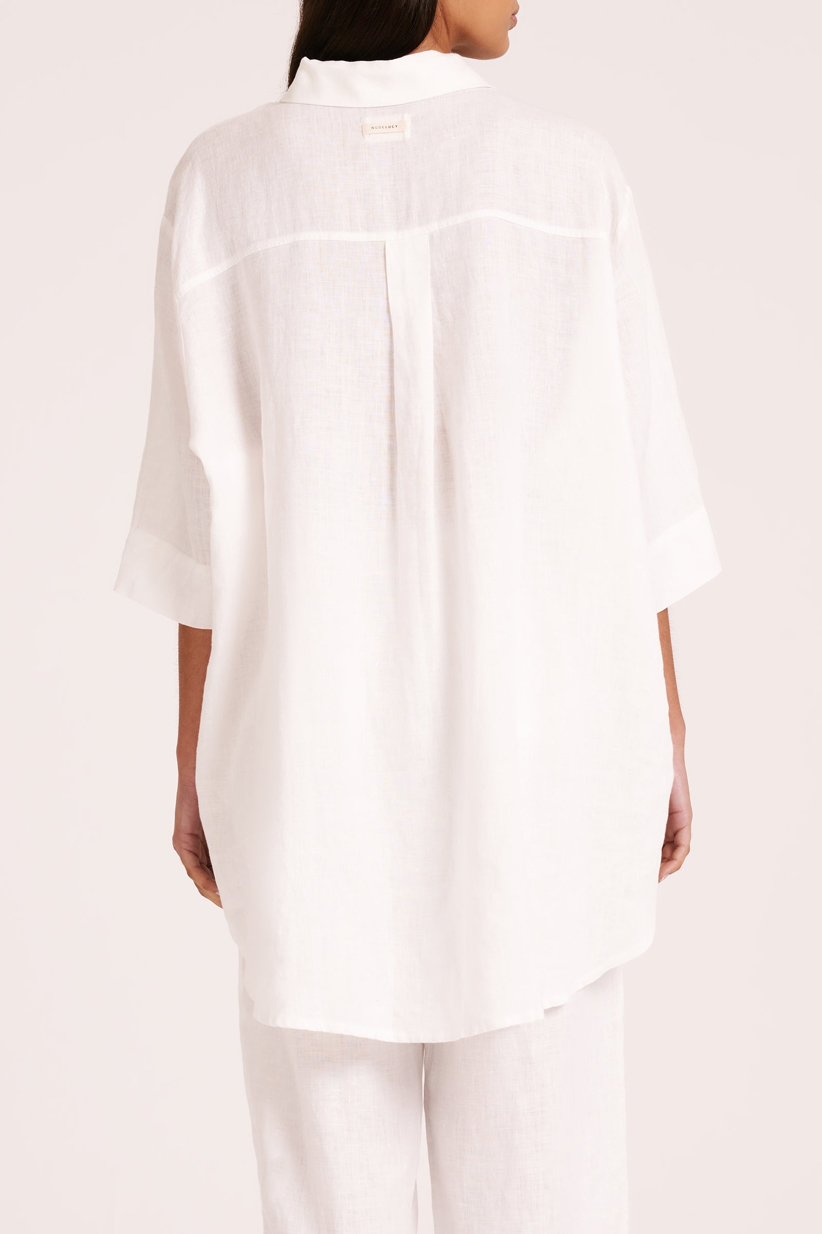 Lounge Linen Longline Shirt & Pant Set 