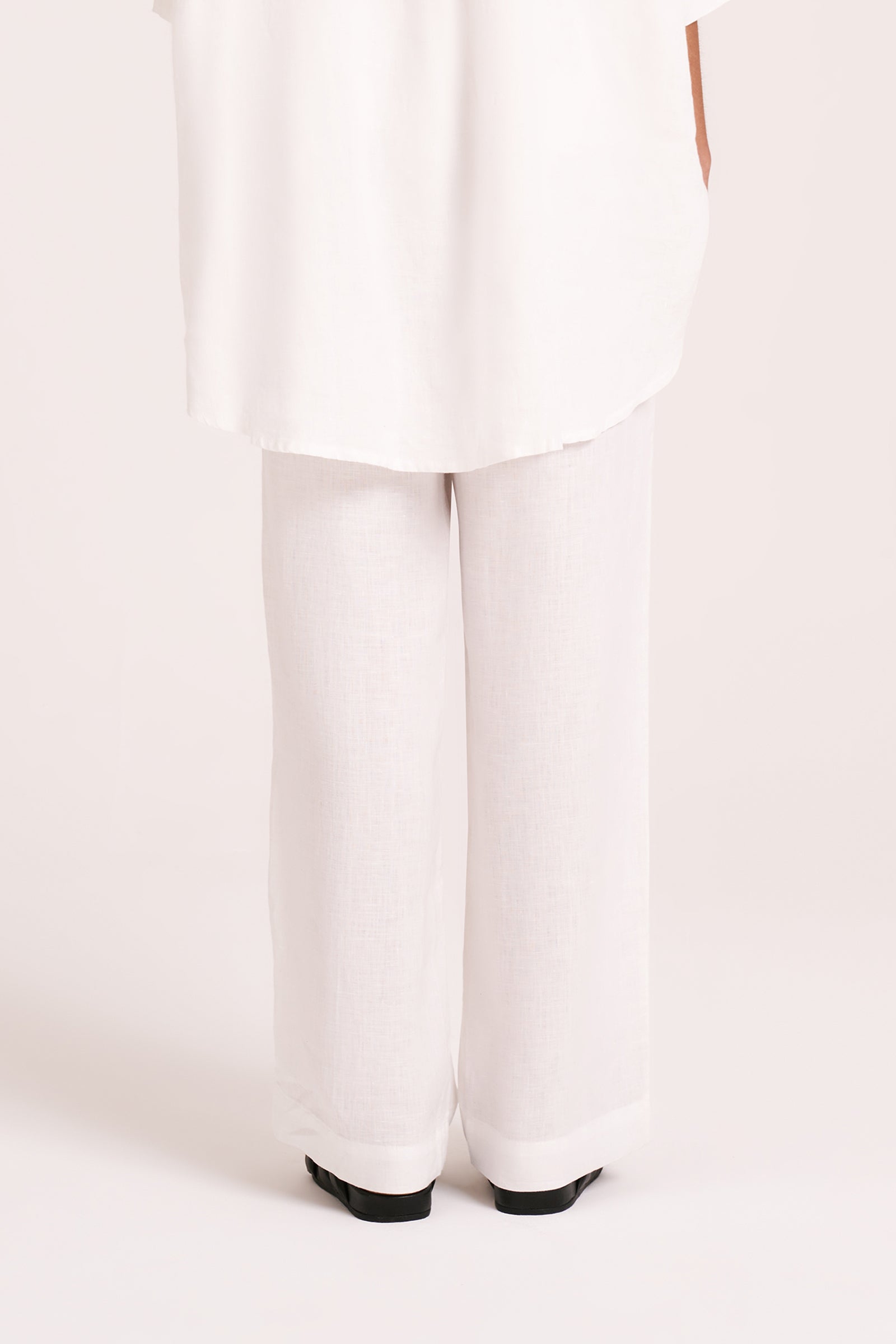 Lounge Linen Longline Shirt & Pant Set 