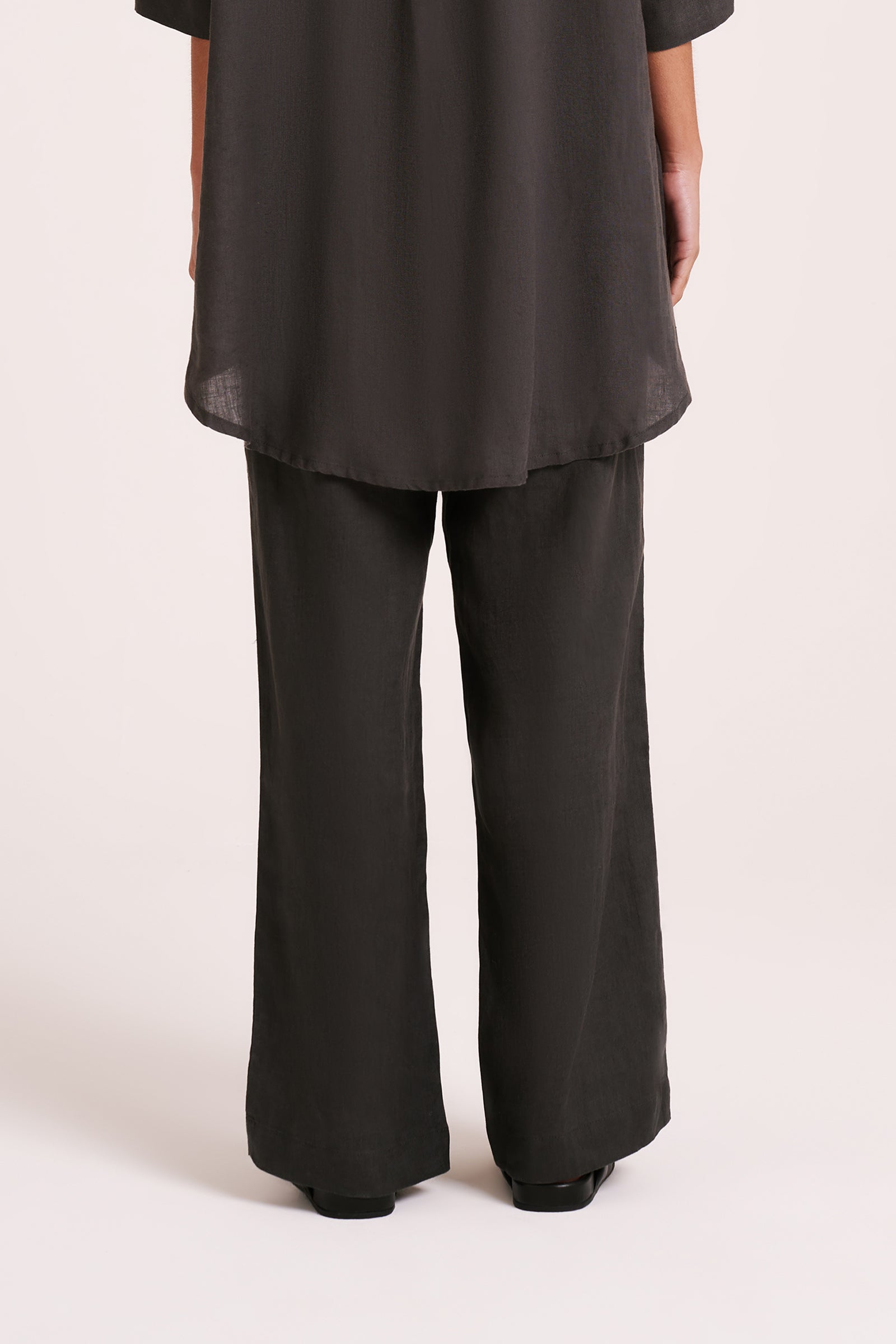 Lounge Linen Longline Shirt & Pant Set 