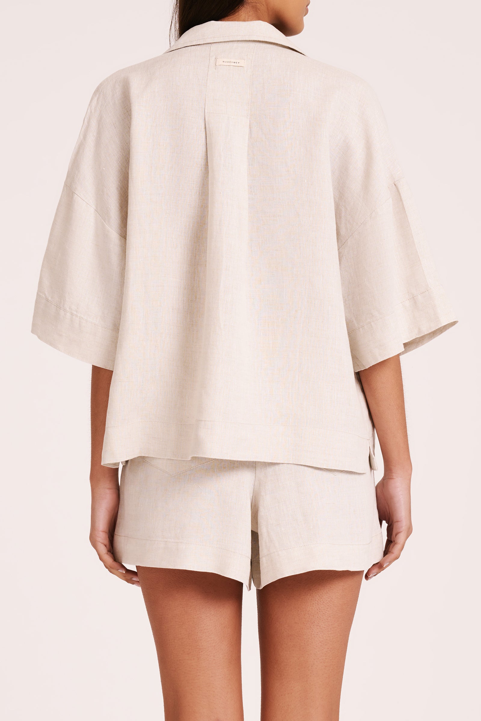 Lounge Linen Shirt & Short Set 