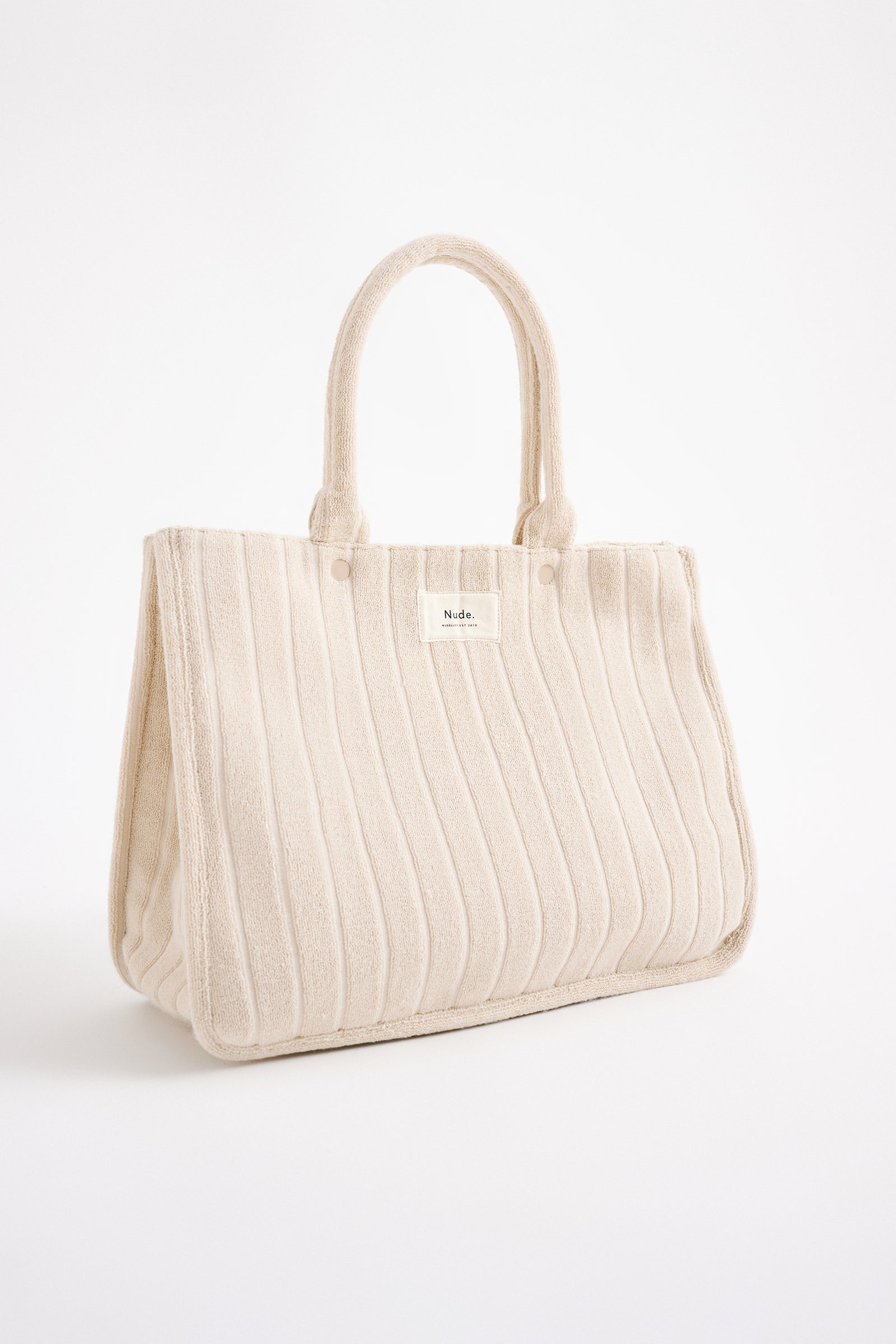 Terry Shopper Tote Natural 