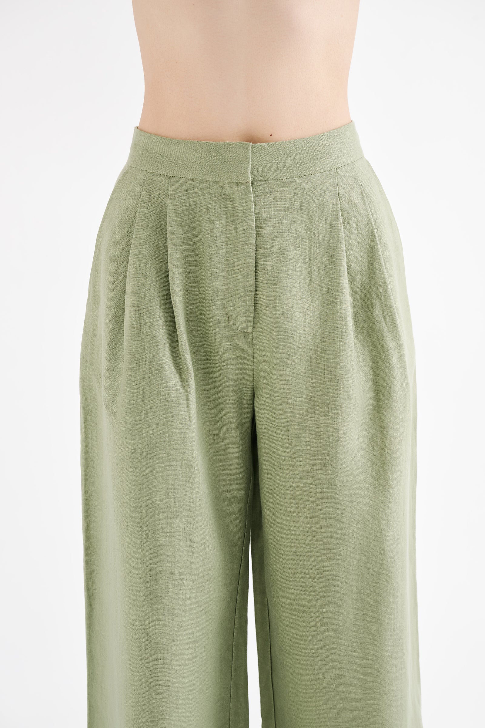 Thilda Linen Pant Sage 