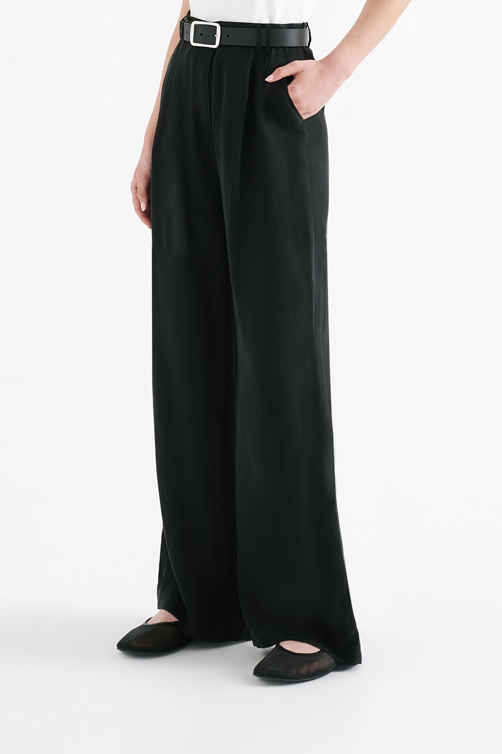 Lea Cupro Pant Black 