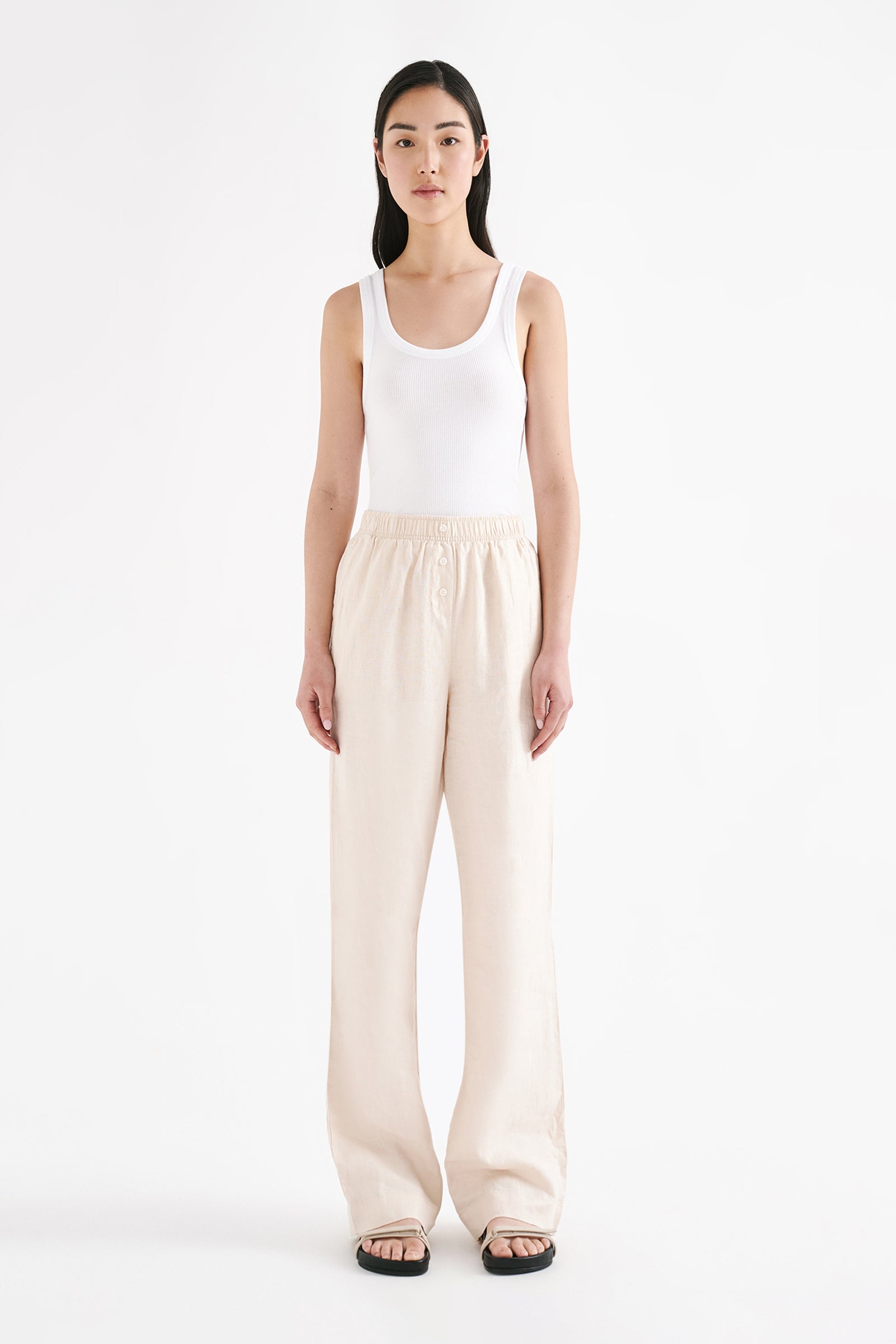 Lounge Linen Pant Pannacotta 