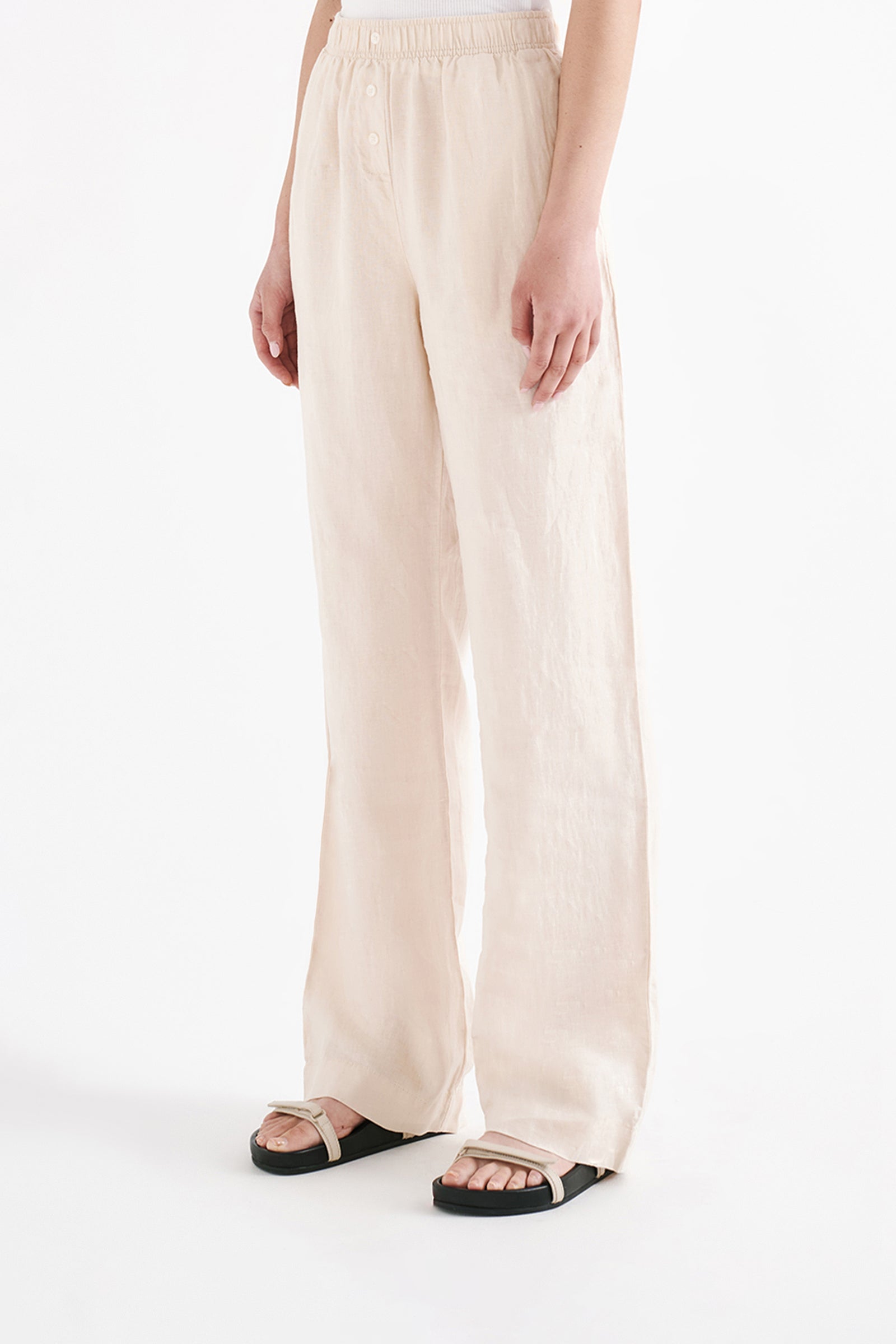 Lounge Linen Pant Pannacotta 