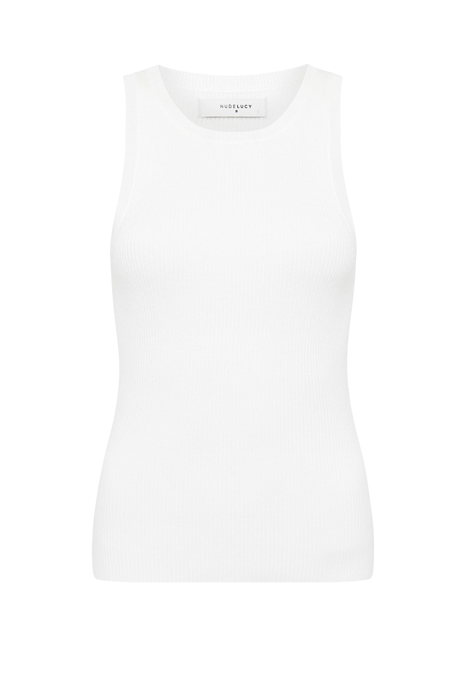 Classic Knit Tank White 