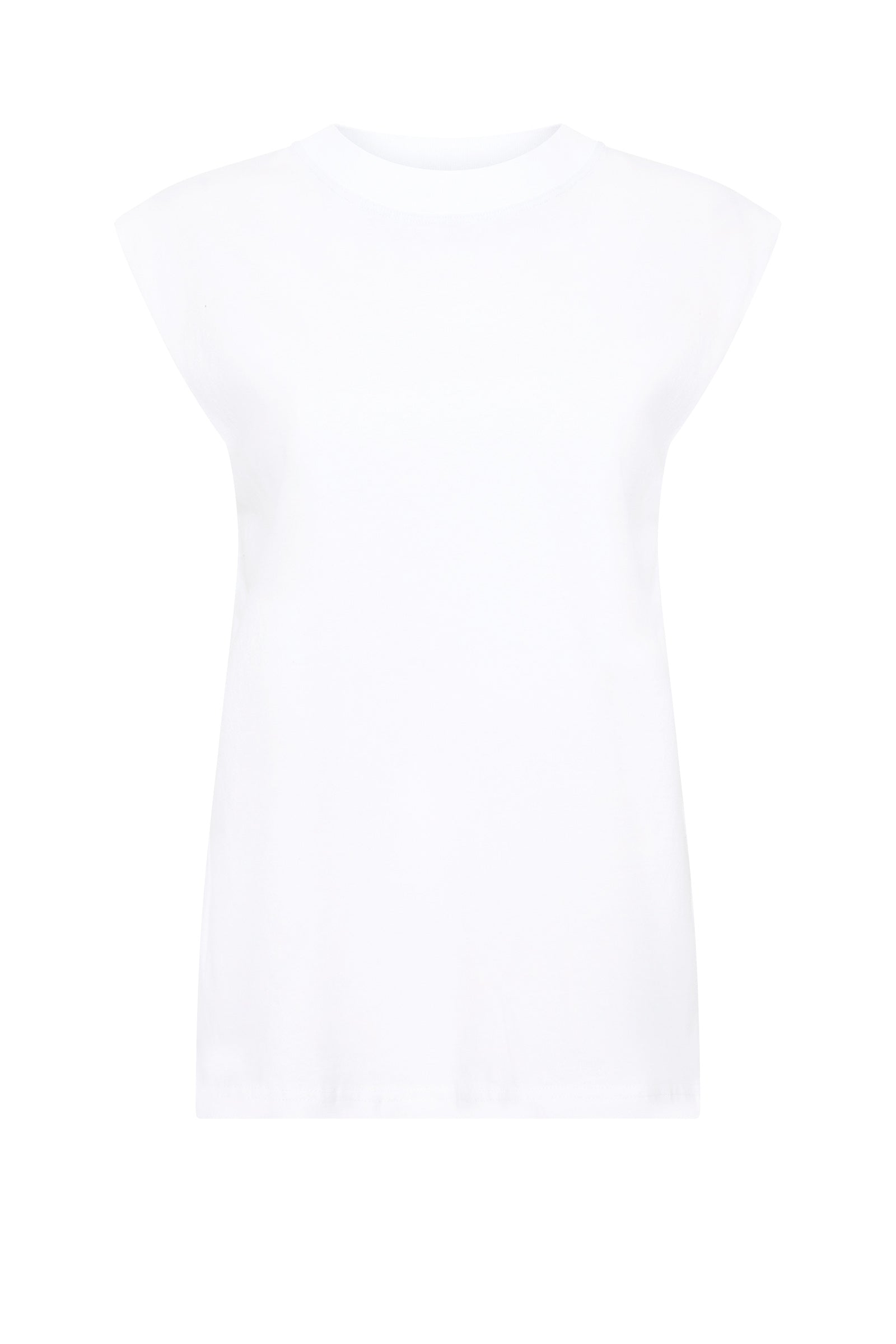 Shop Organic Boyfriend Tank in White | Nude Lucy