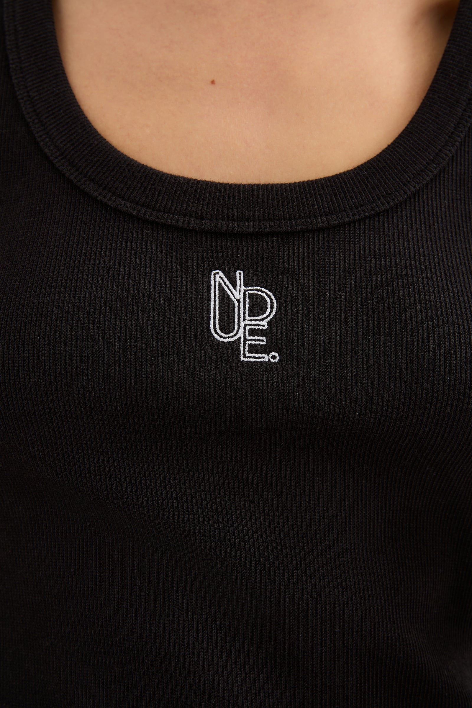 Organic Emblem Singlet Black 