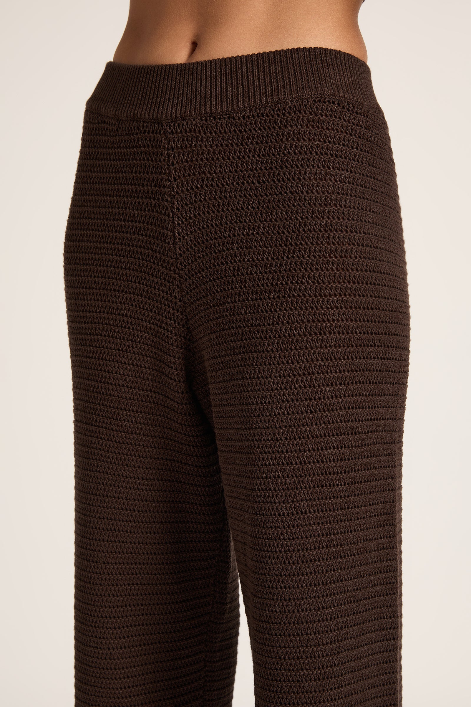 Willow Crochet Pant Espresso 