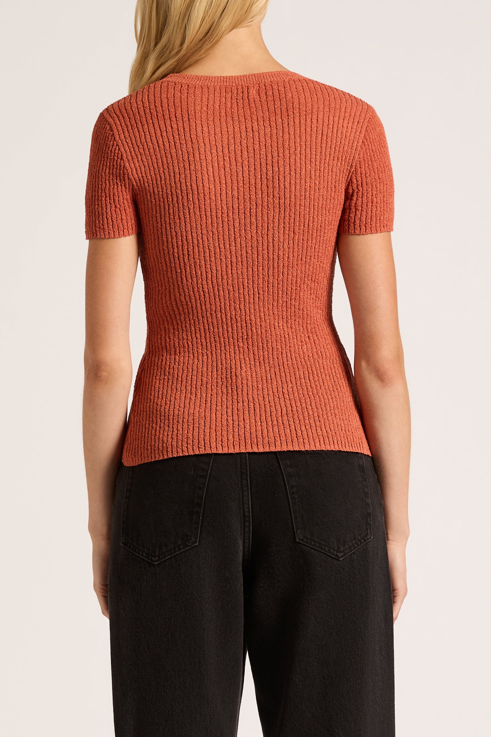 Perez Knit Top Rose 