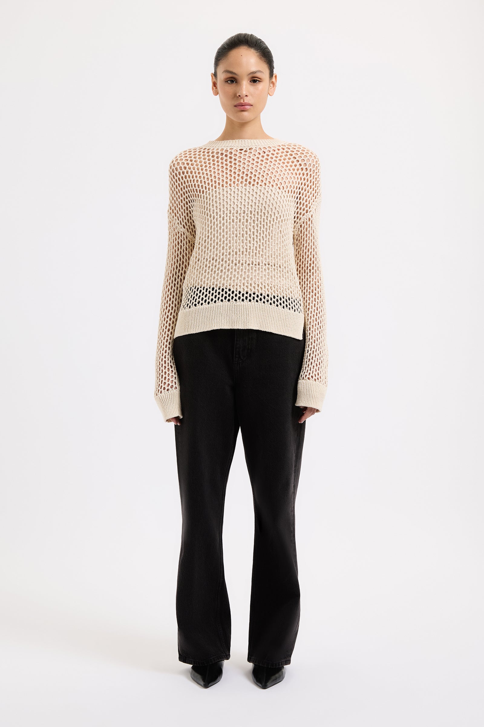 Garcia Crochet Knit Natural 