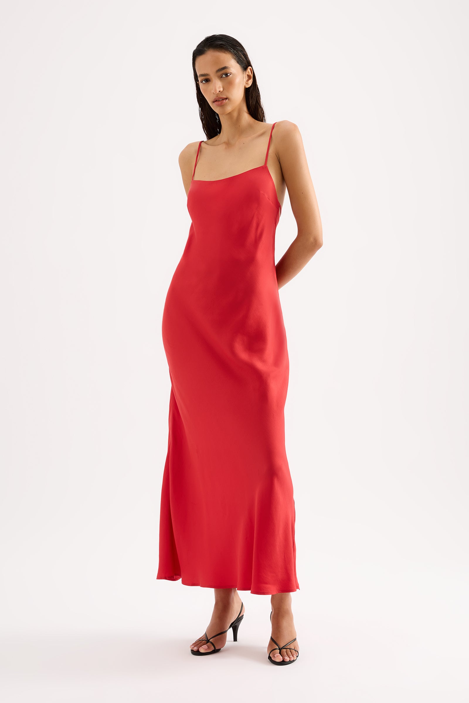 Greta Slip Maxi Dress Chilli 