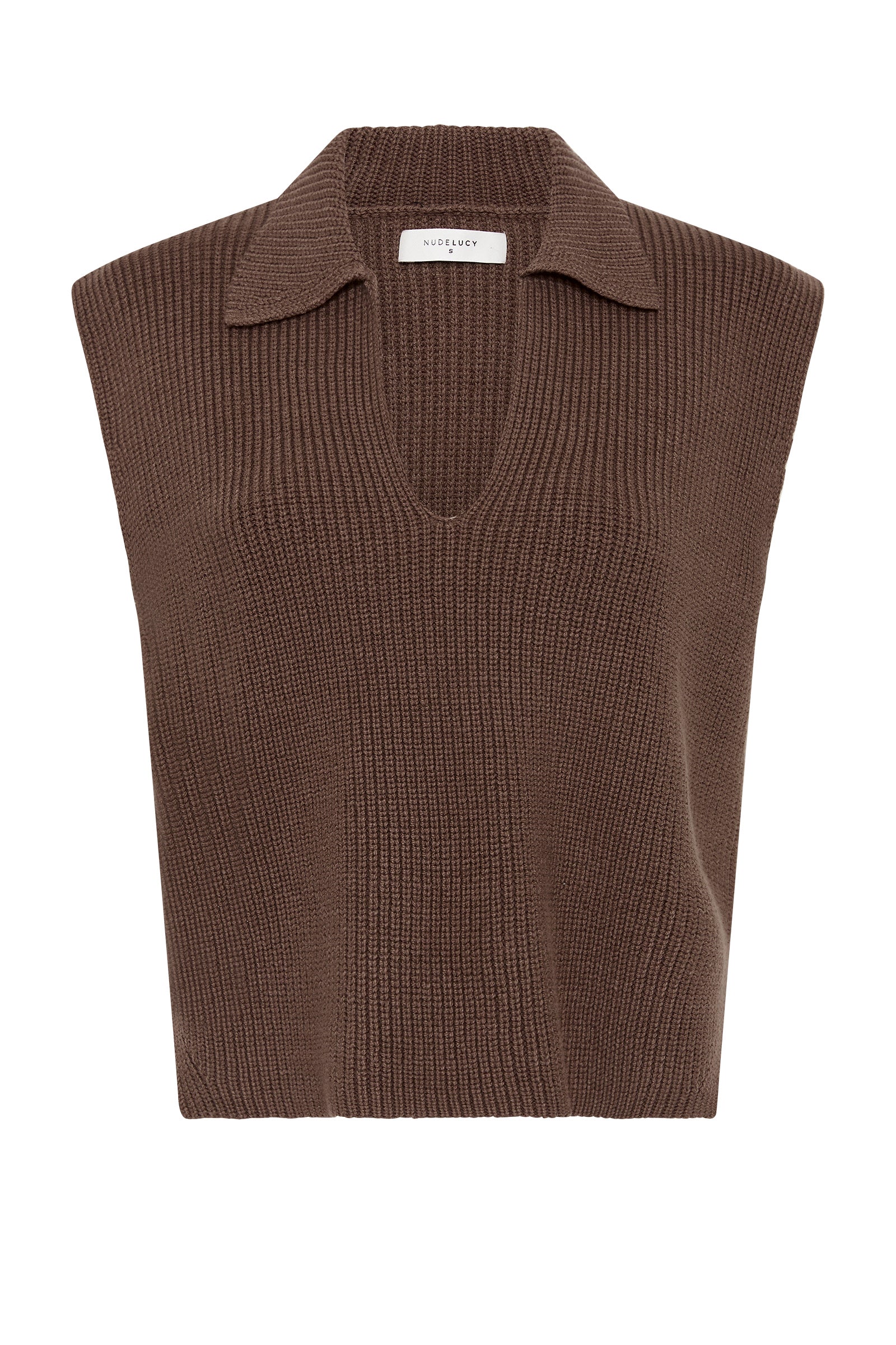 Enes Knit Vest Chestnut 