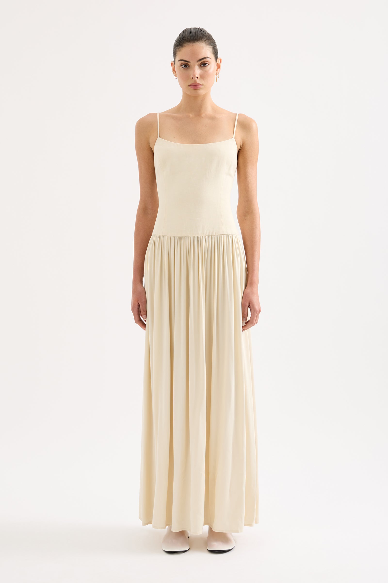 Salma Maxi Dress Buttermilk 