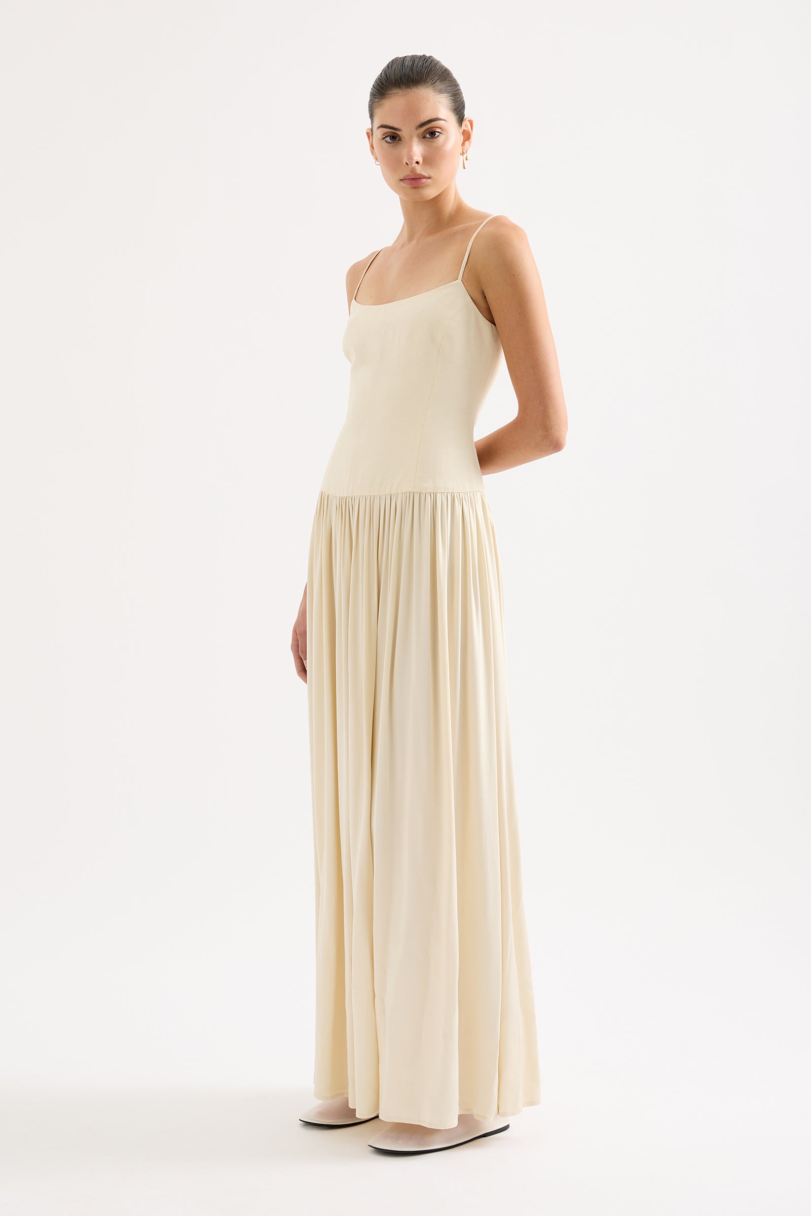 Salma Maxi Dress Buttermilk 