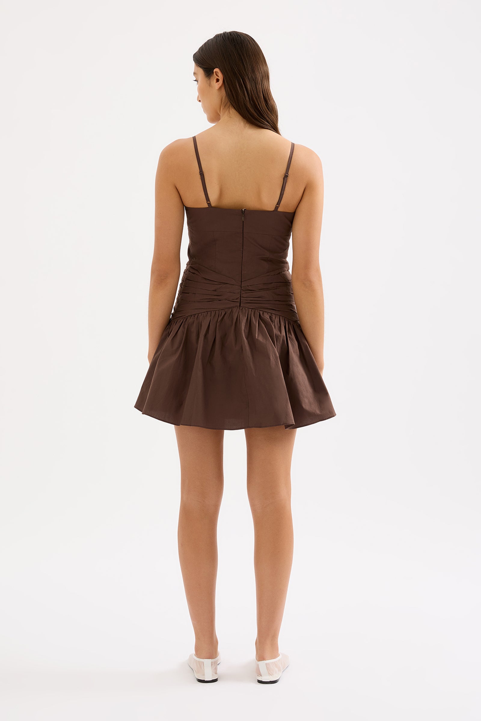 Skarla Mini Dress Chocolate 