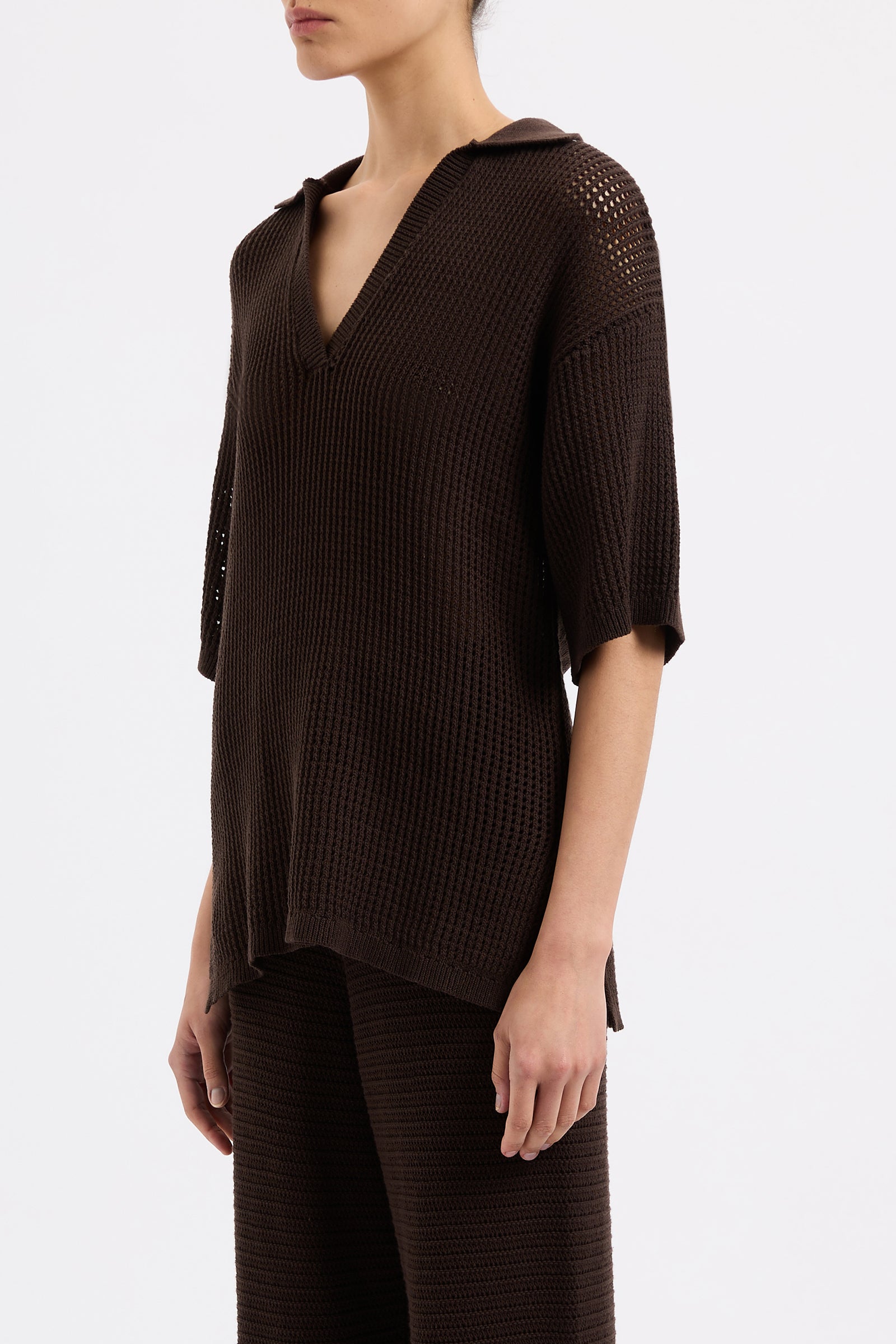 Willow Crochet Tunic Espresso 