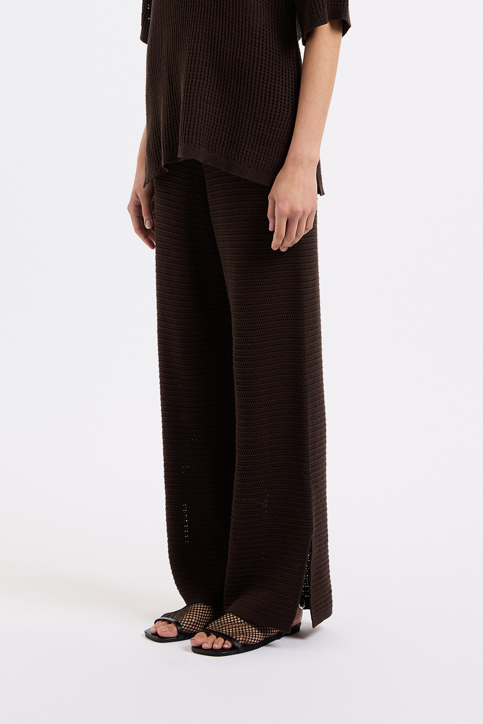 Willow Crochet Pant Espresso 