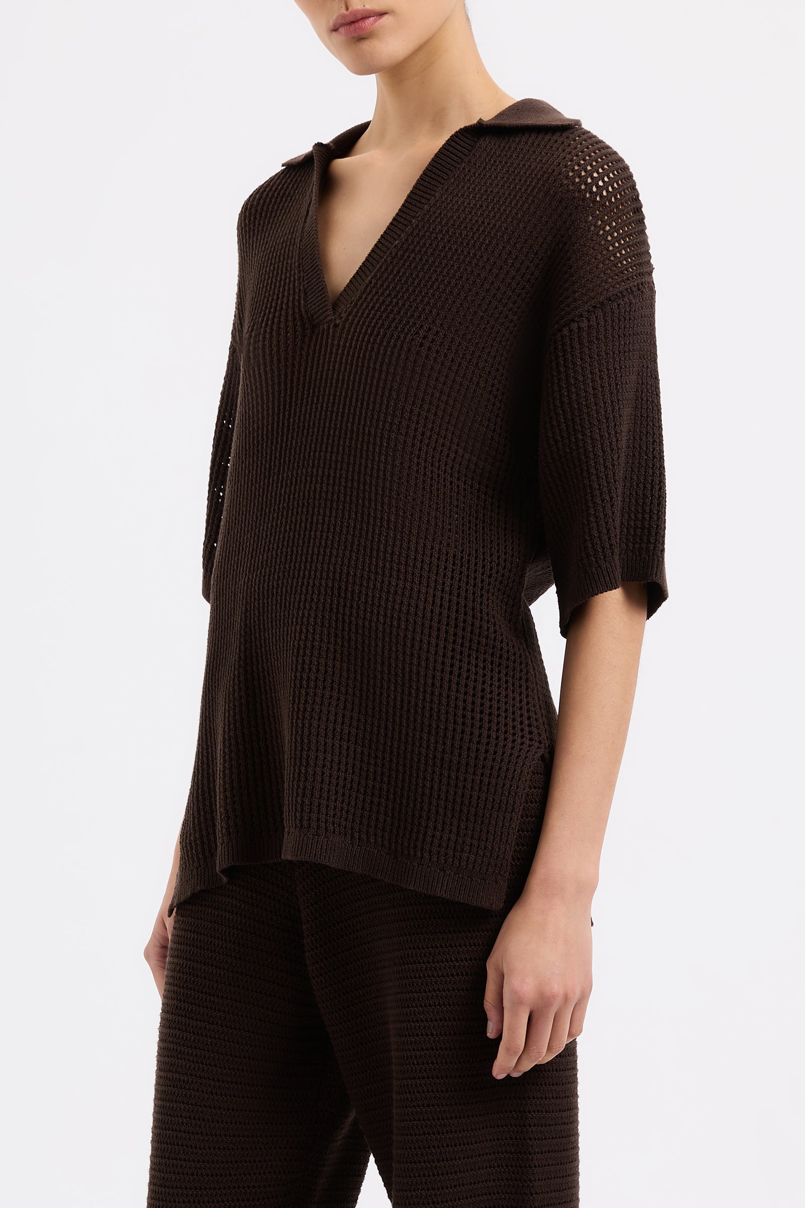 Willow Crochet Tunic Espresso 