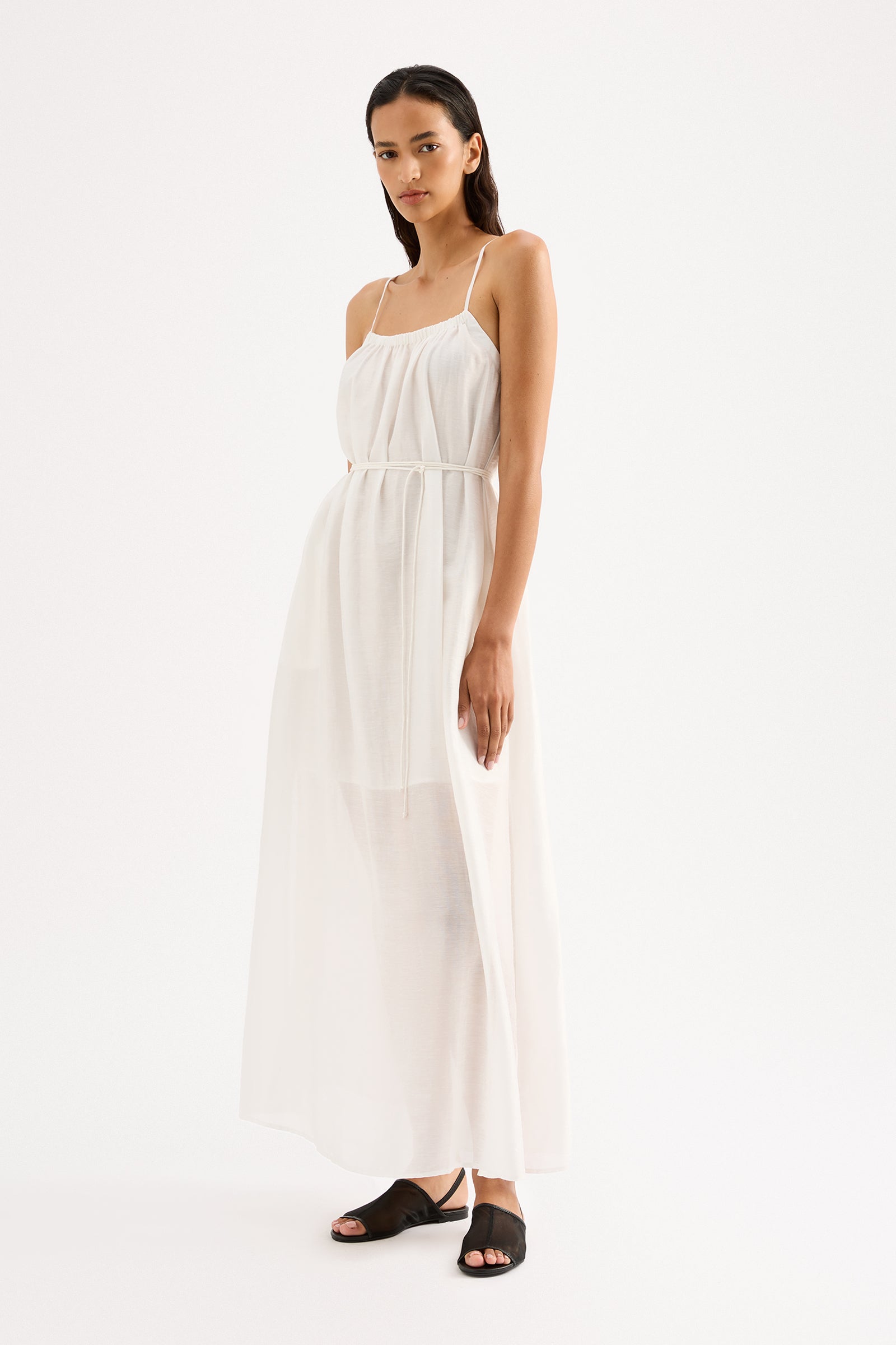 Ziki Maxi Dress White 