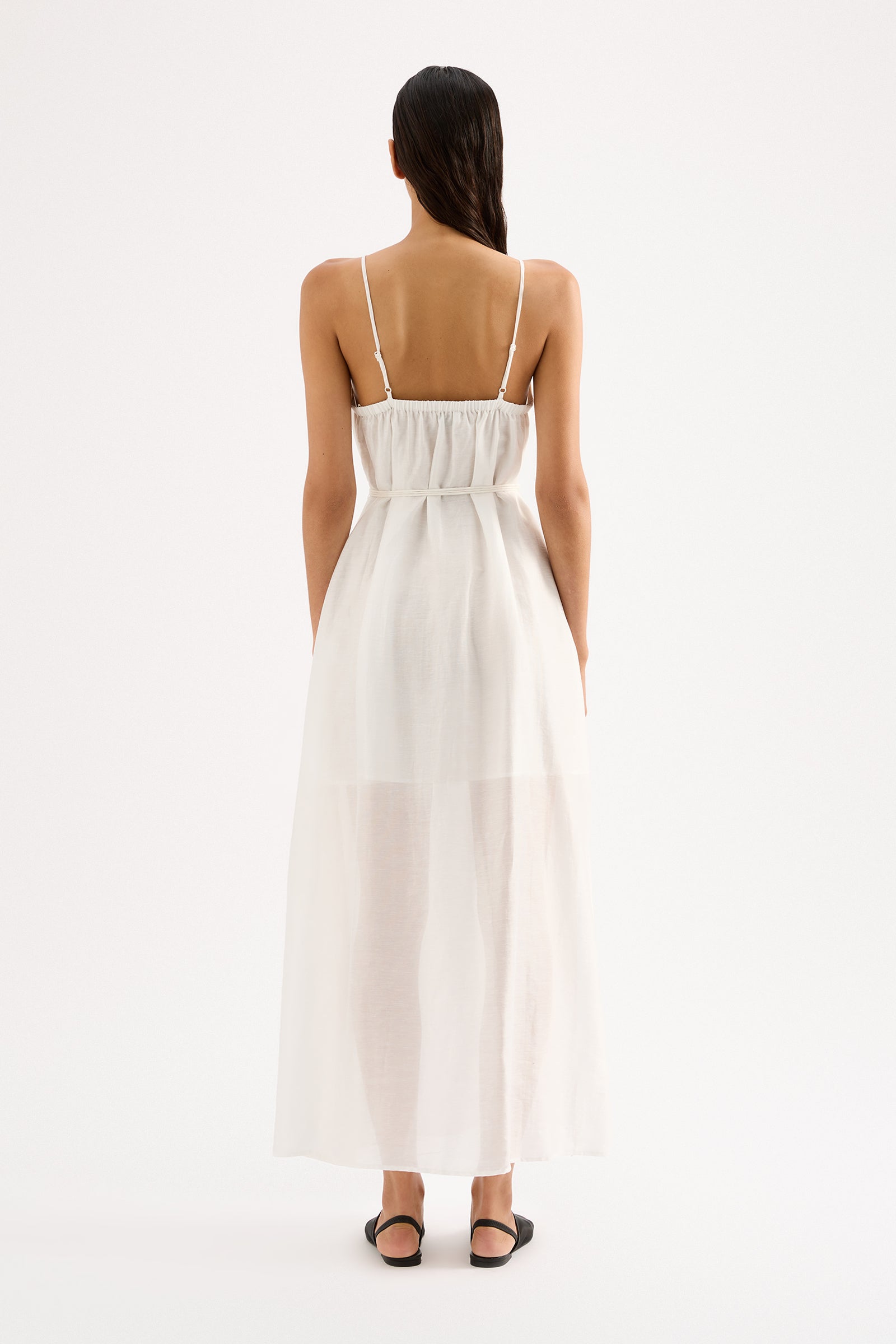 Ziki Maxi Dress White 