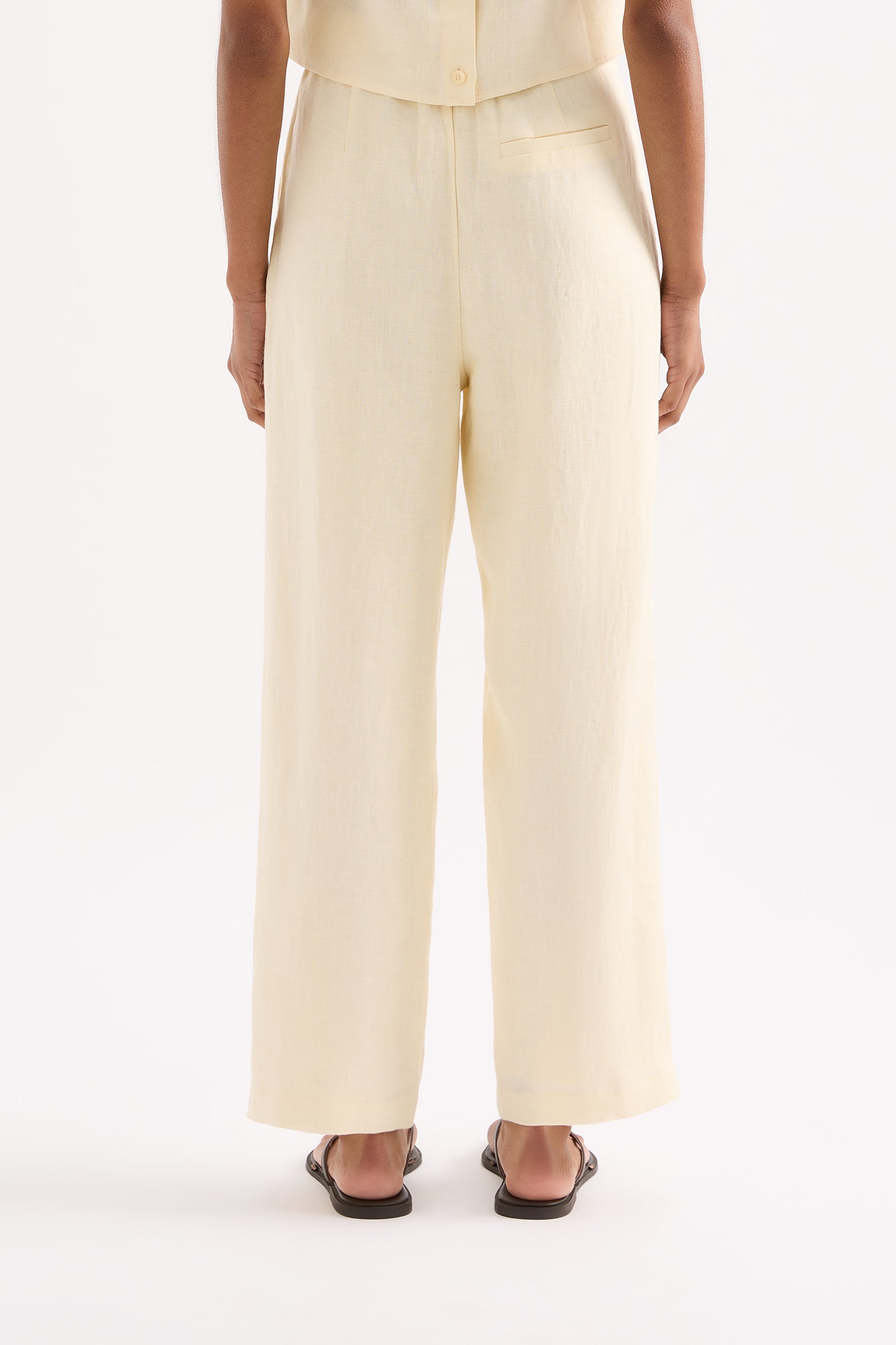 Ingrid Linen Pant Eggnog 