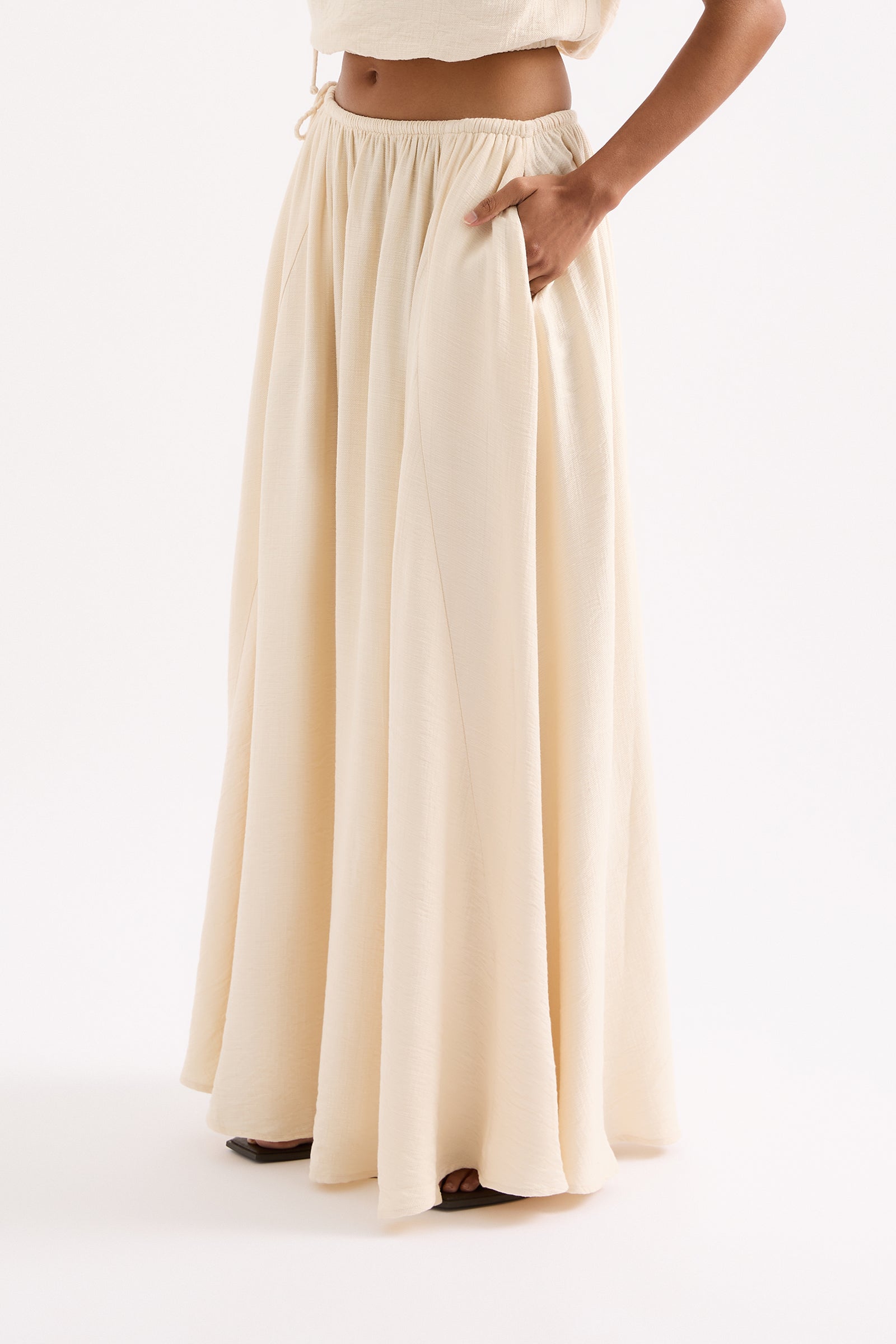 Ambrose Maxi Skirt Milk 