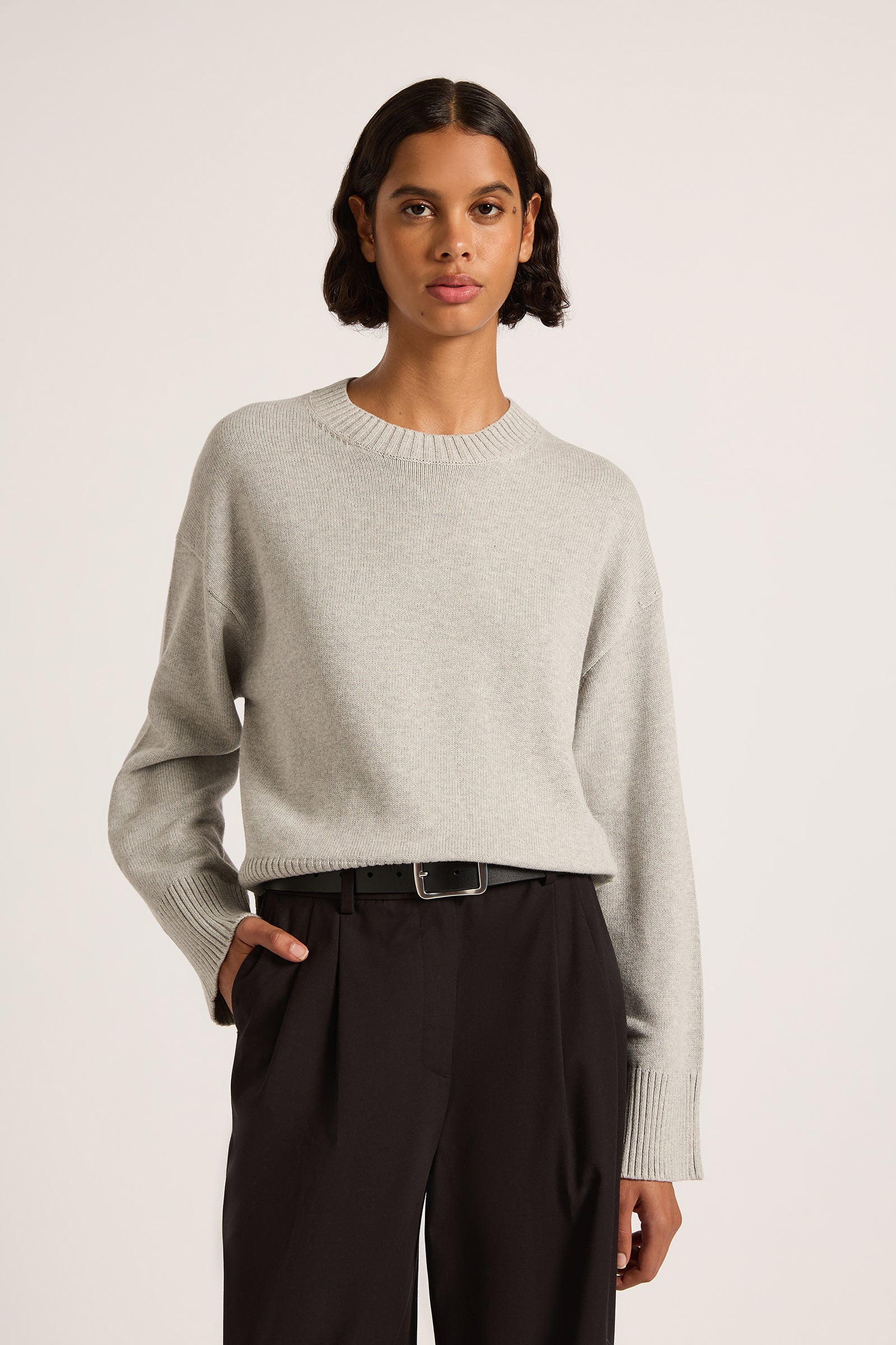 Jasper Knit Grey Marle 