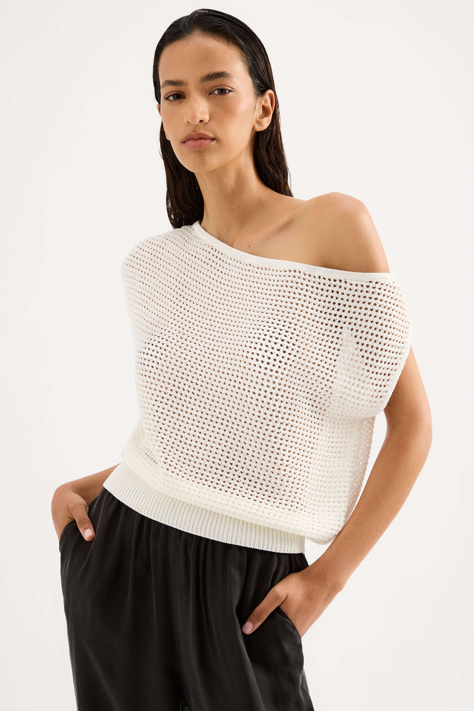 Sawyer Crochet Top Salt 