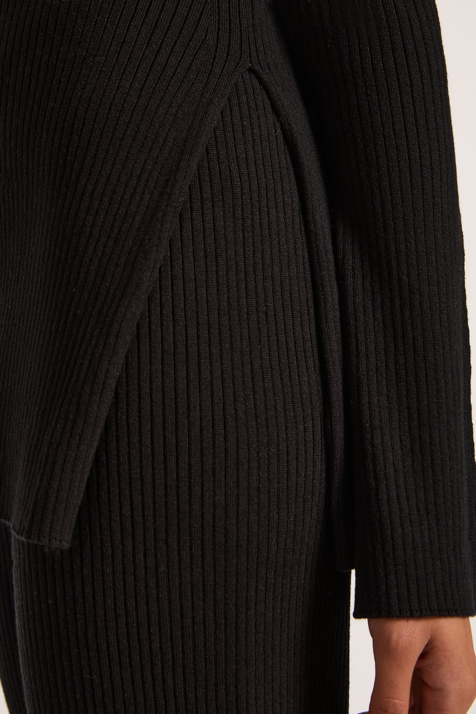 Malo Knit Tunic Black 