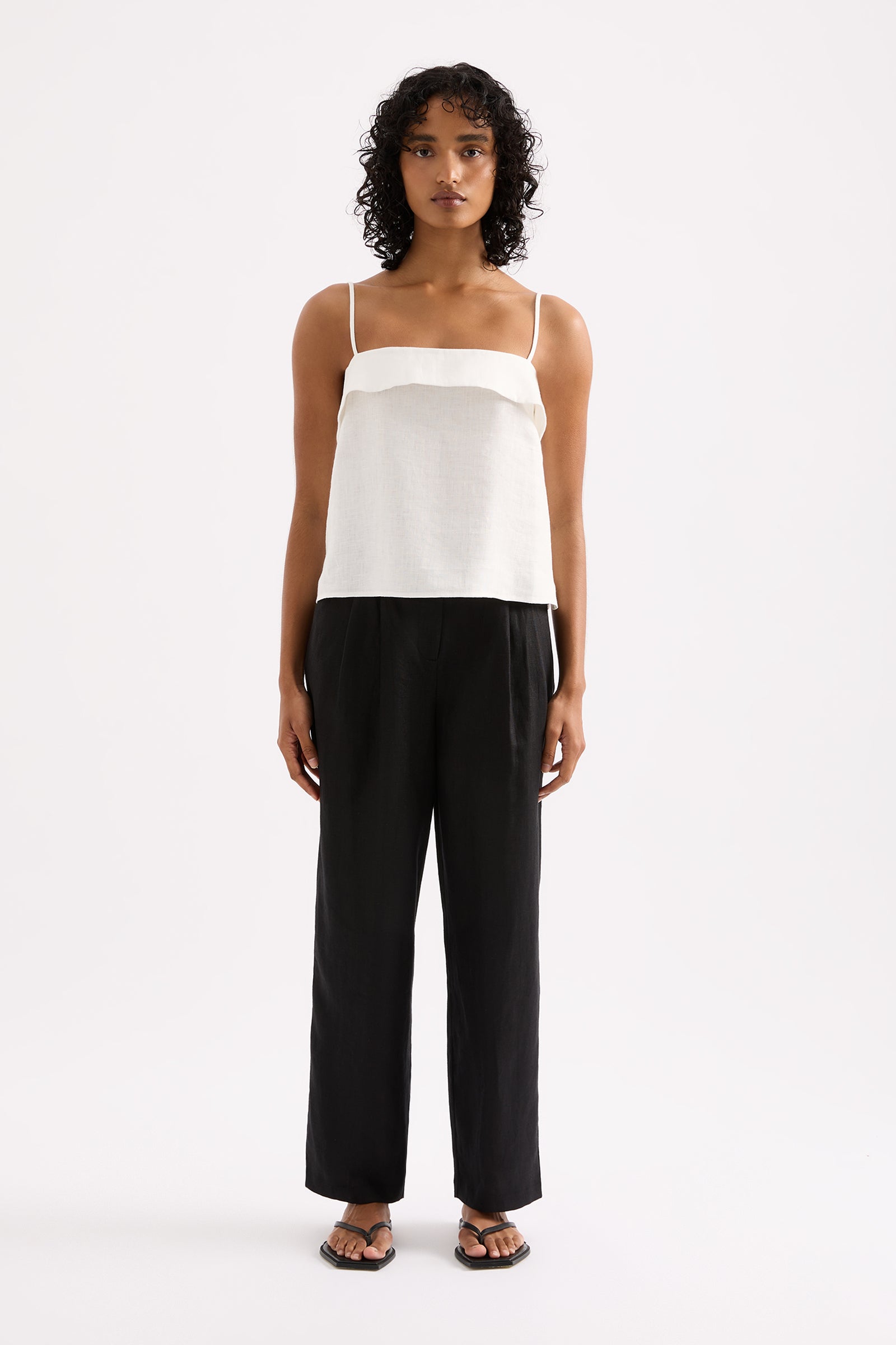 Ingrid Linen Pant Black 