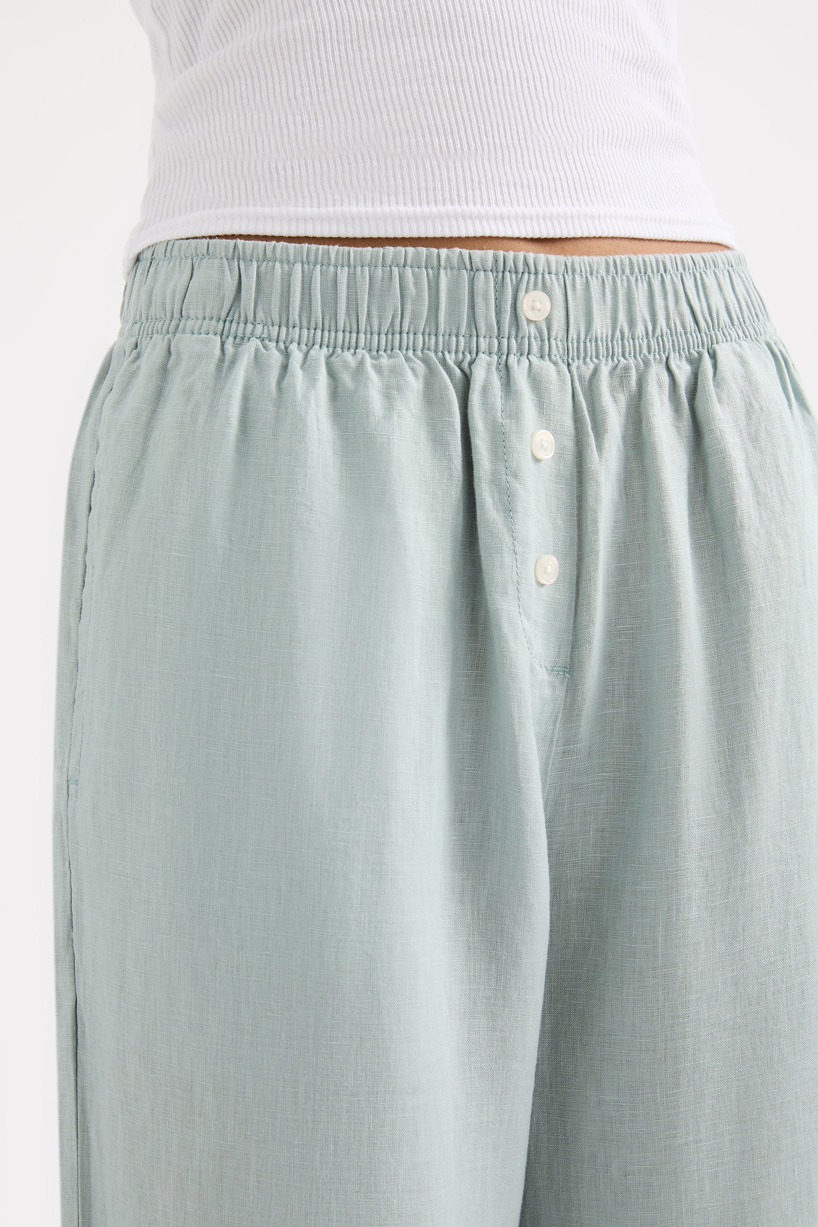 Lounge Linen Pant Seafoam 