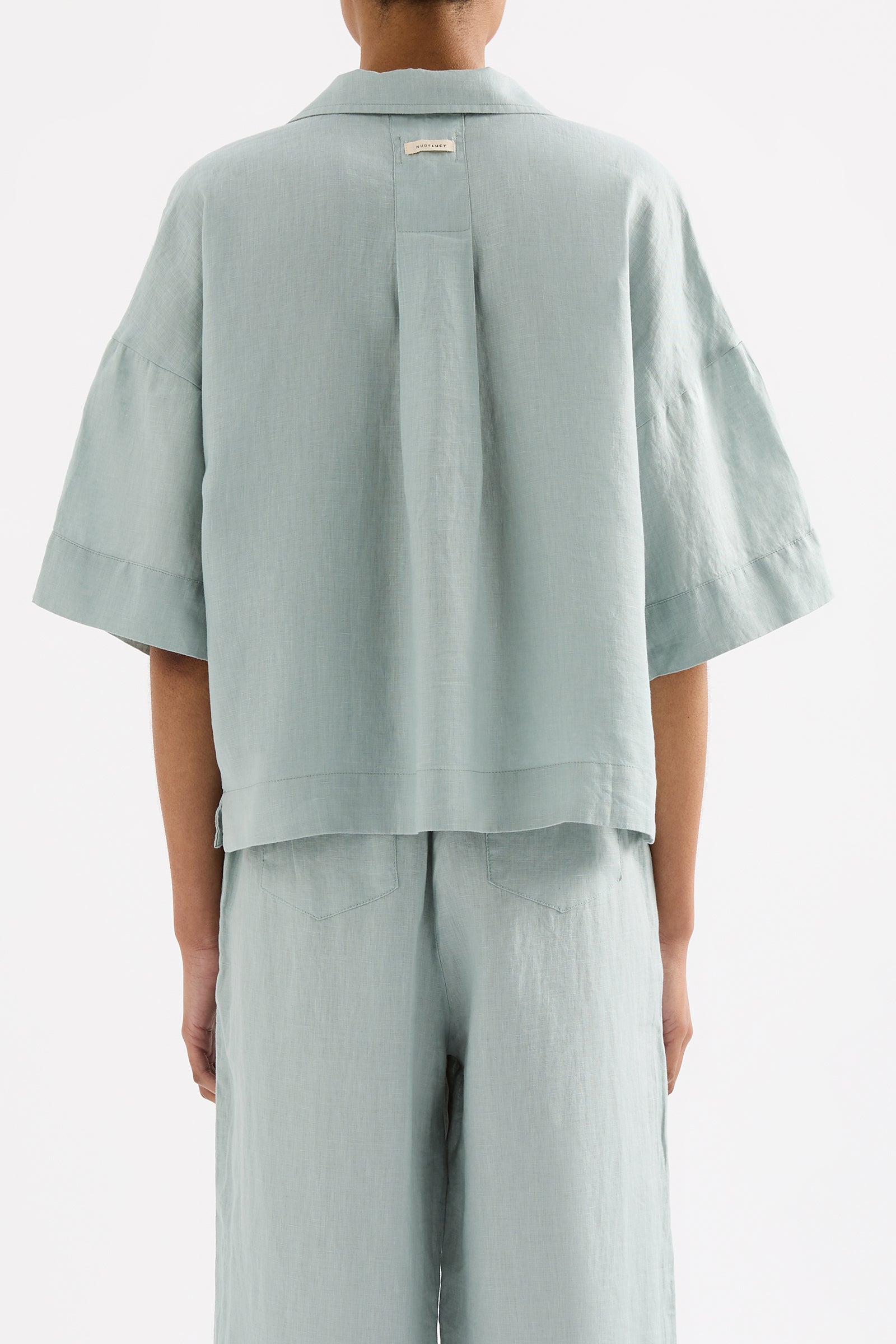 Lounge Linen Shirt Seafoam 