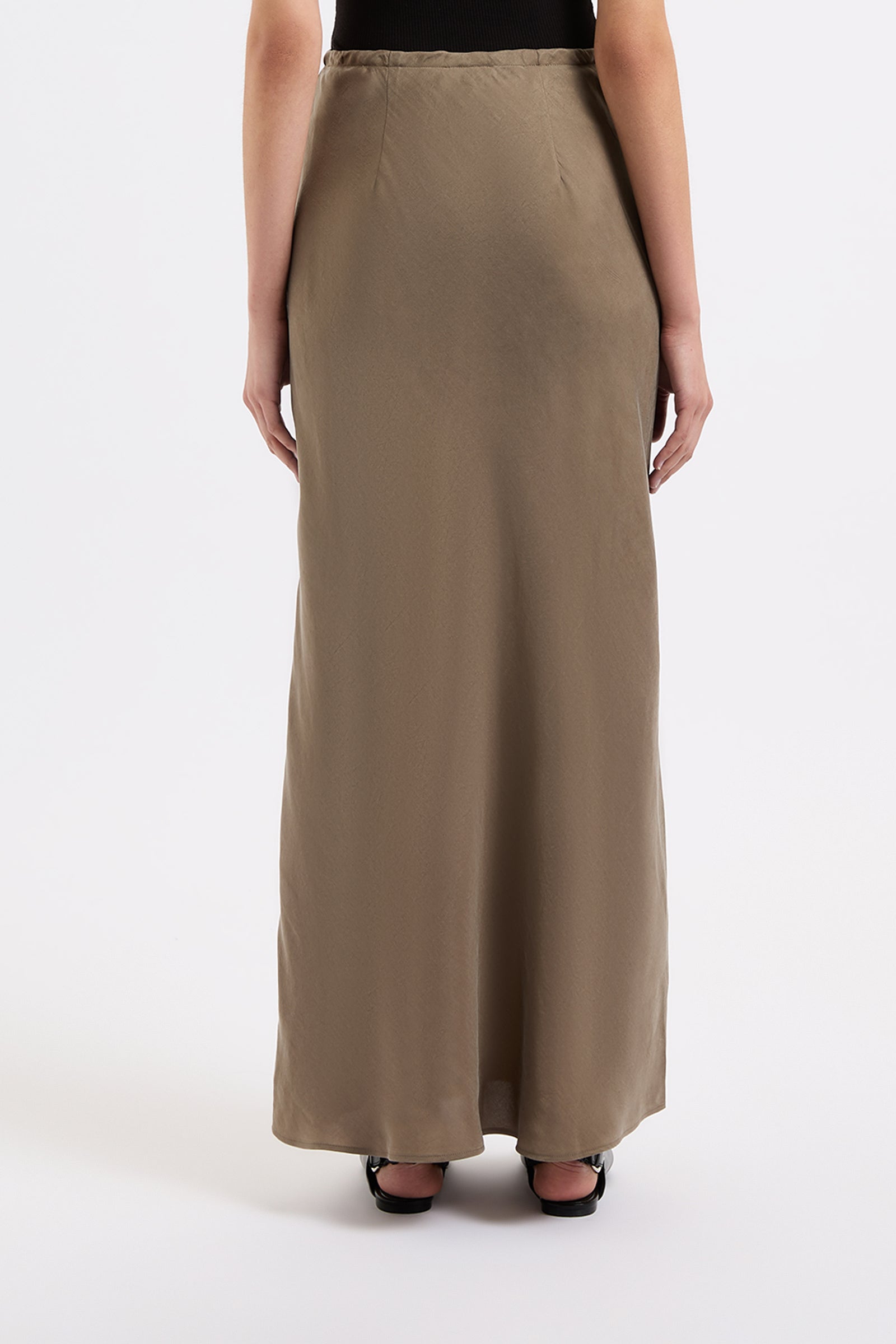 Seshni Tencel Maxi Skirt Chestnut 