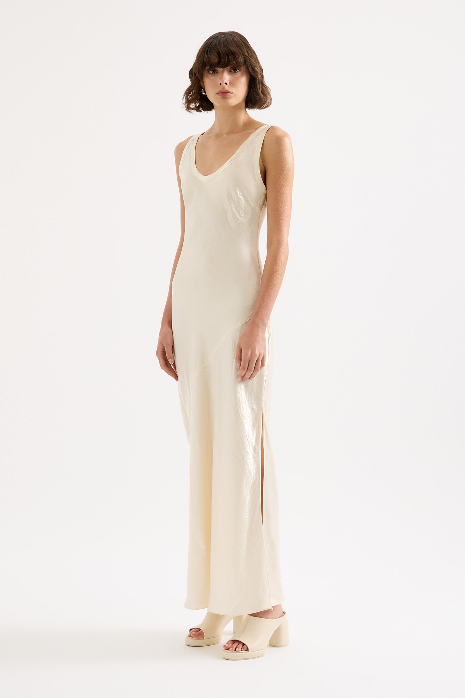 Asher Slip Dress Pearl 