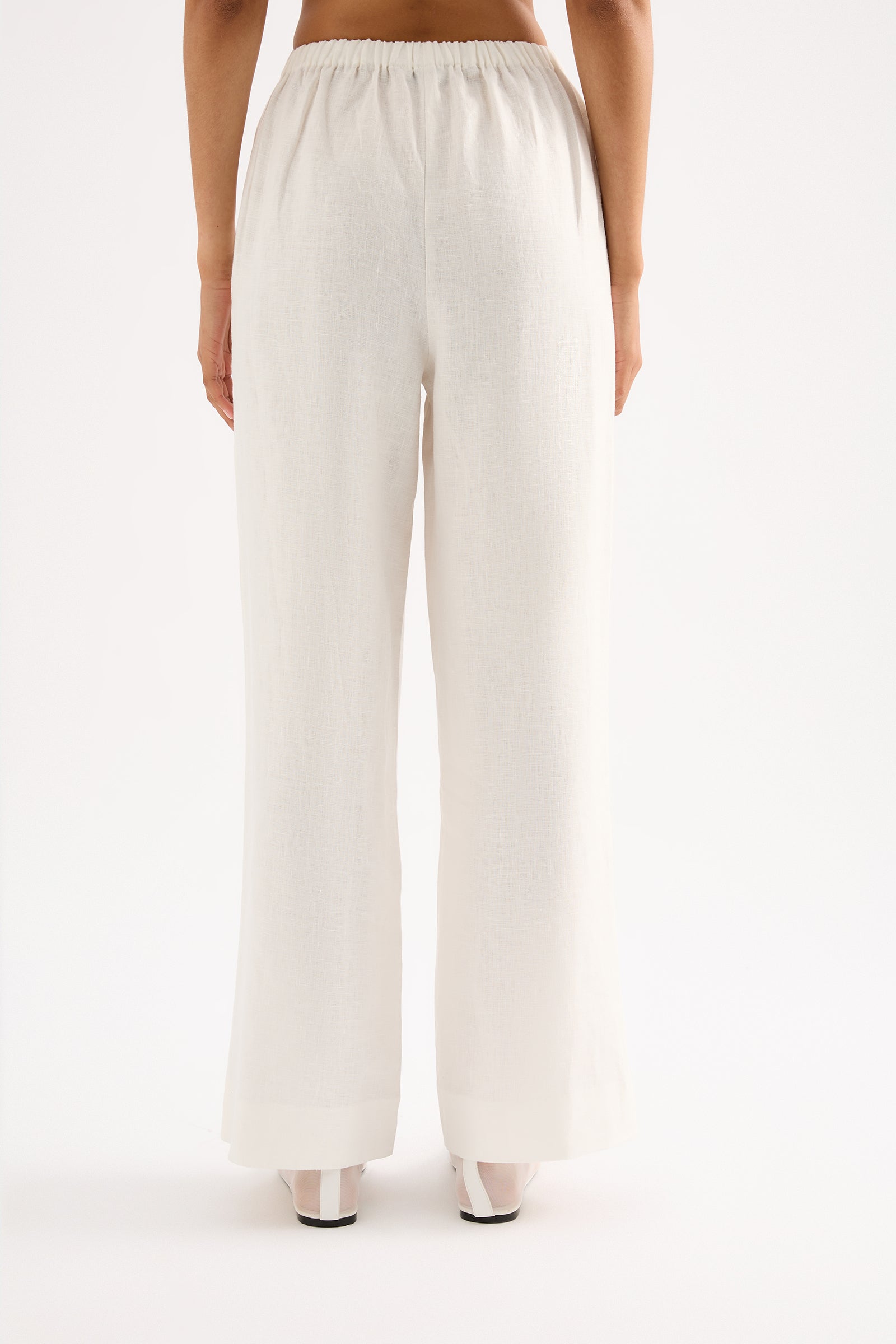 Marnie Linen Pant White 