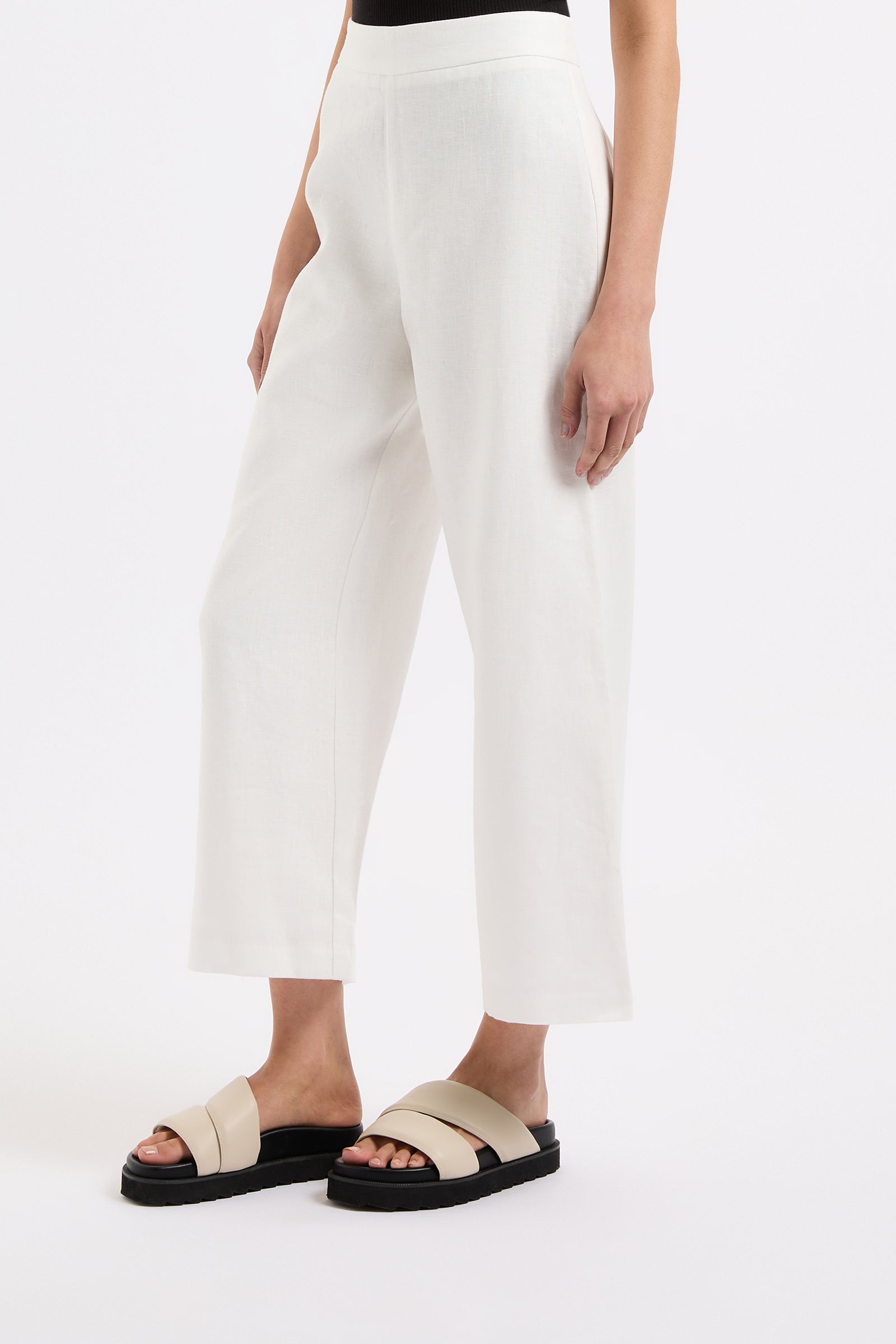 Thilda Linen Culotte White 