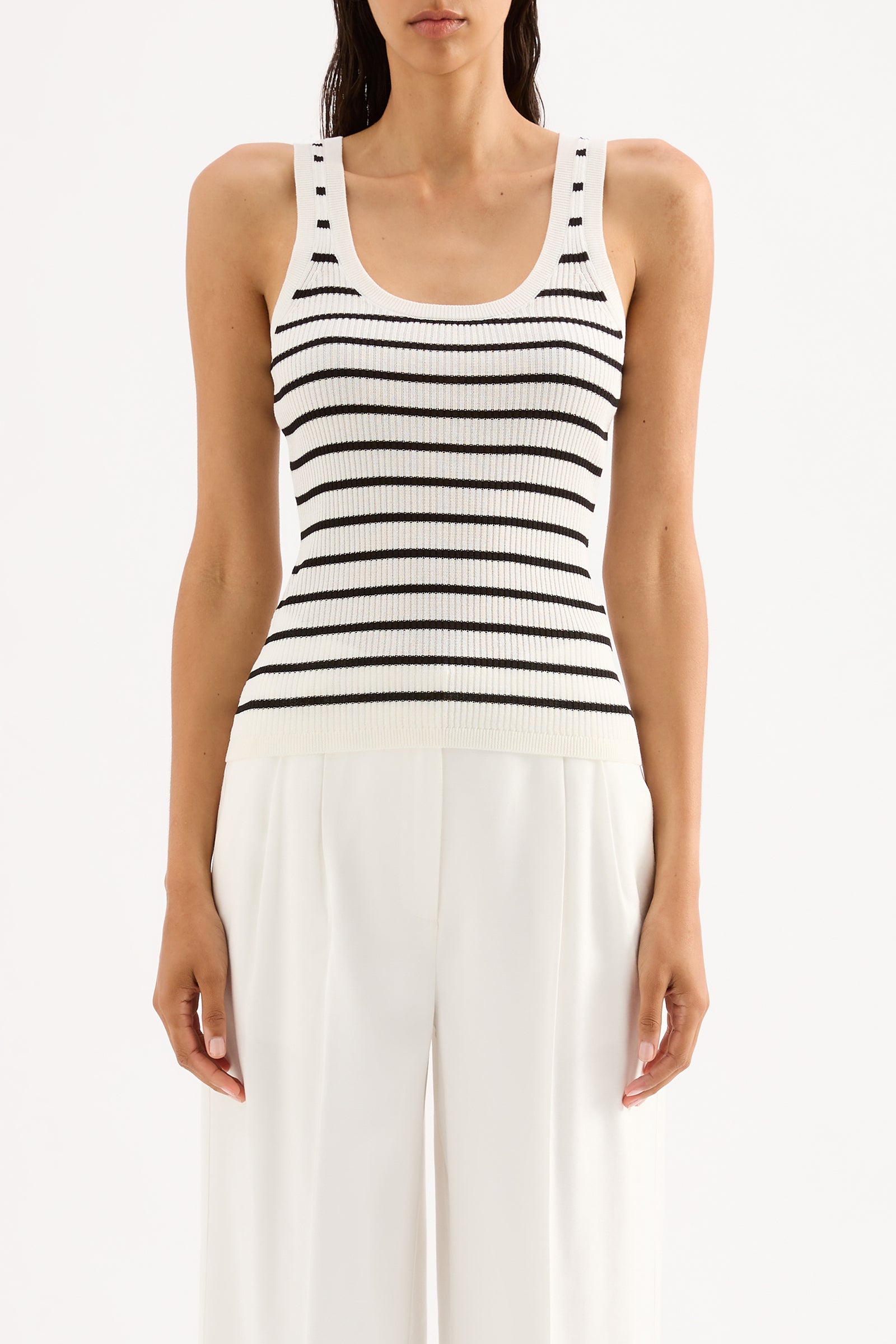 Rowan Knit Tank Black Stripe 