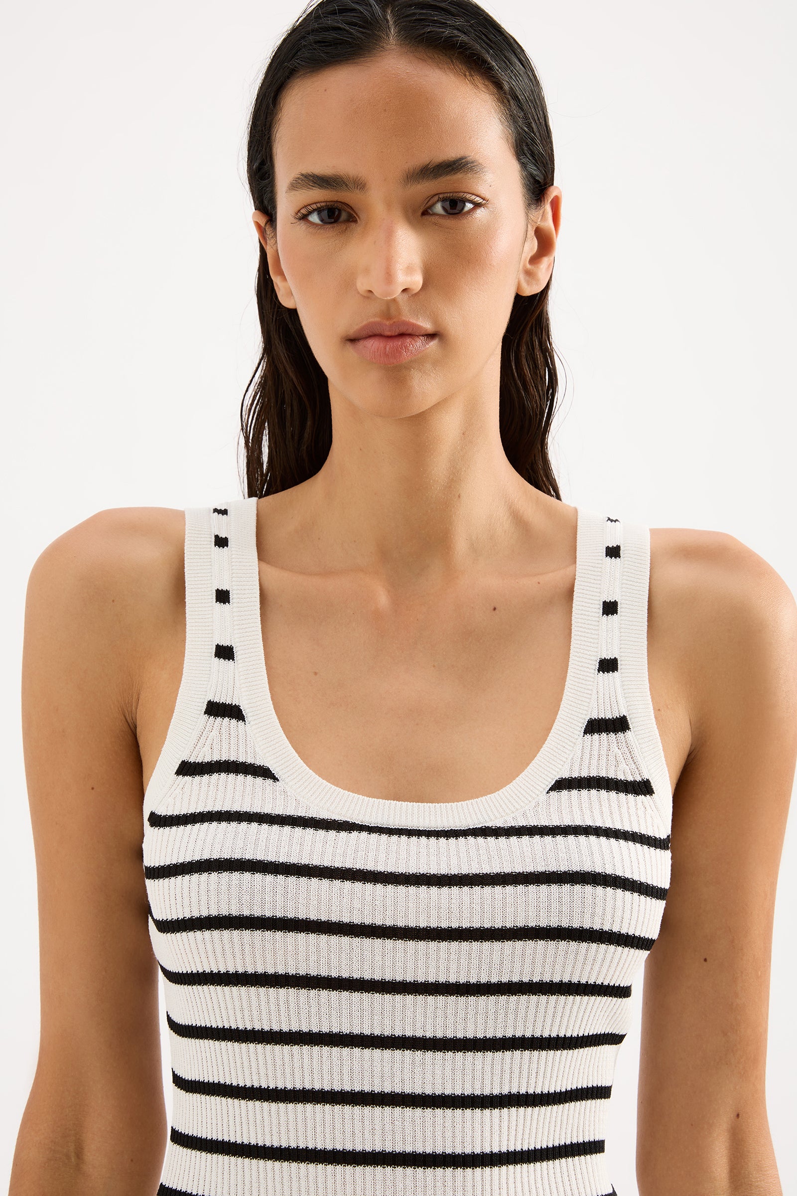 Rowan Knit Tank Black Stripe 