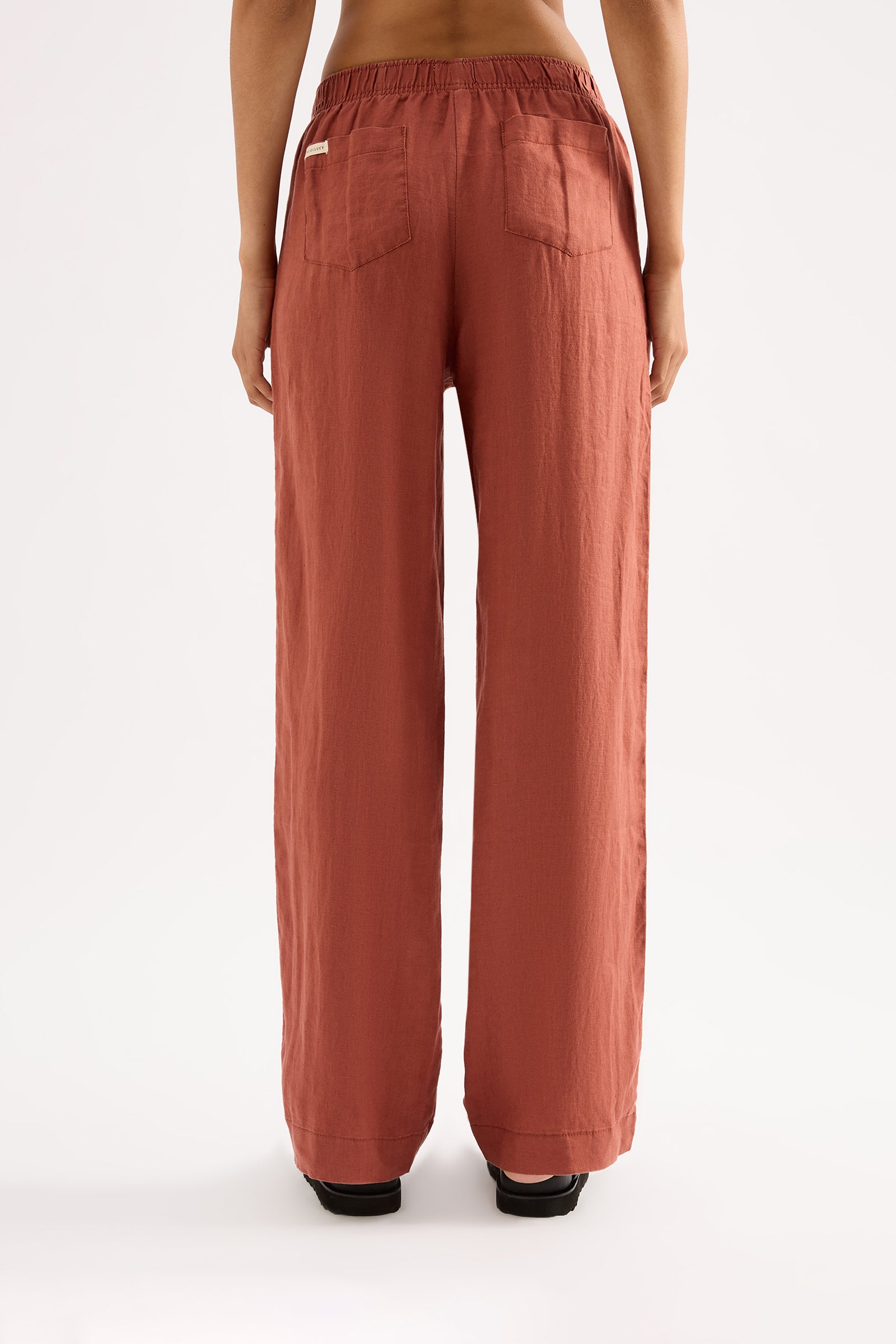 Lounge Linen Pant Rust 