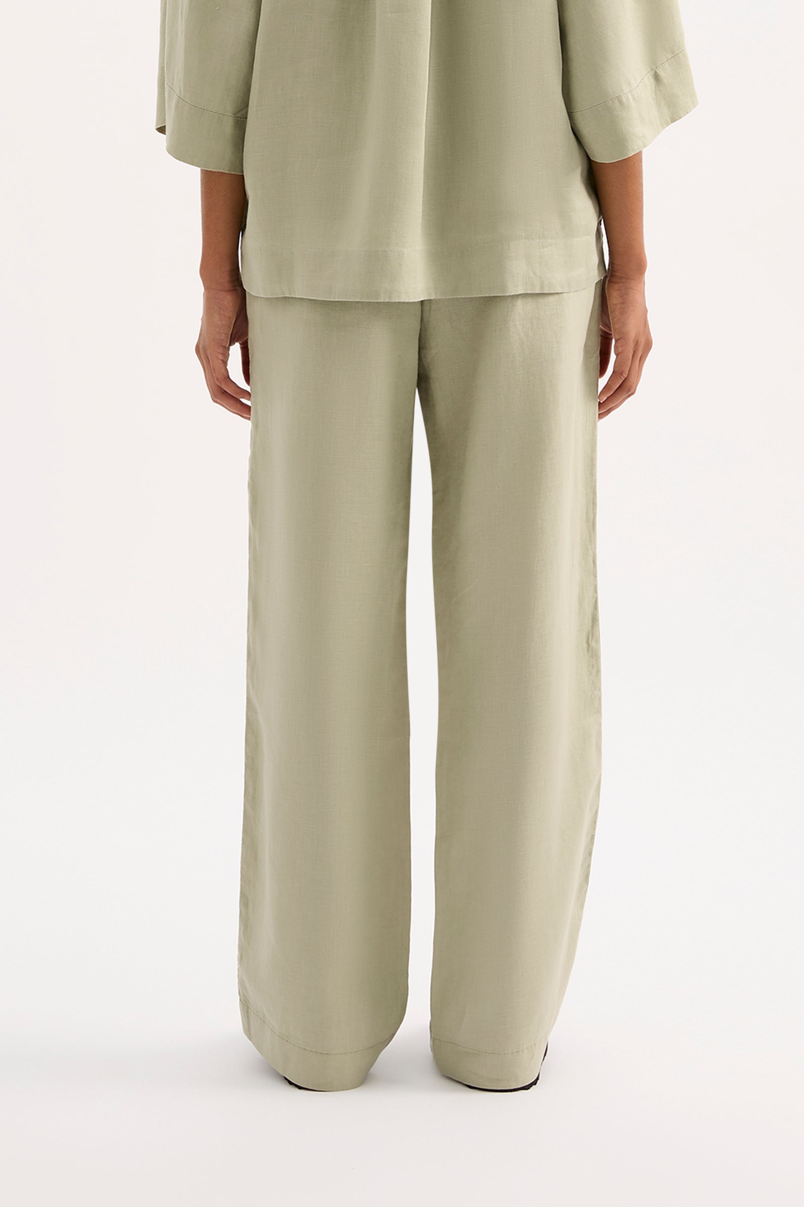 Lounge Linen Pant Olive 