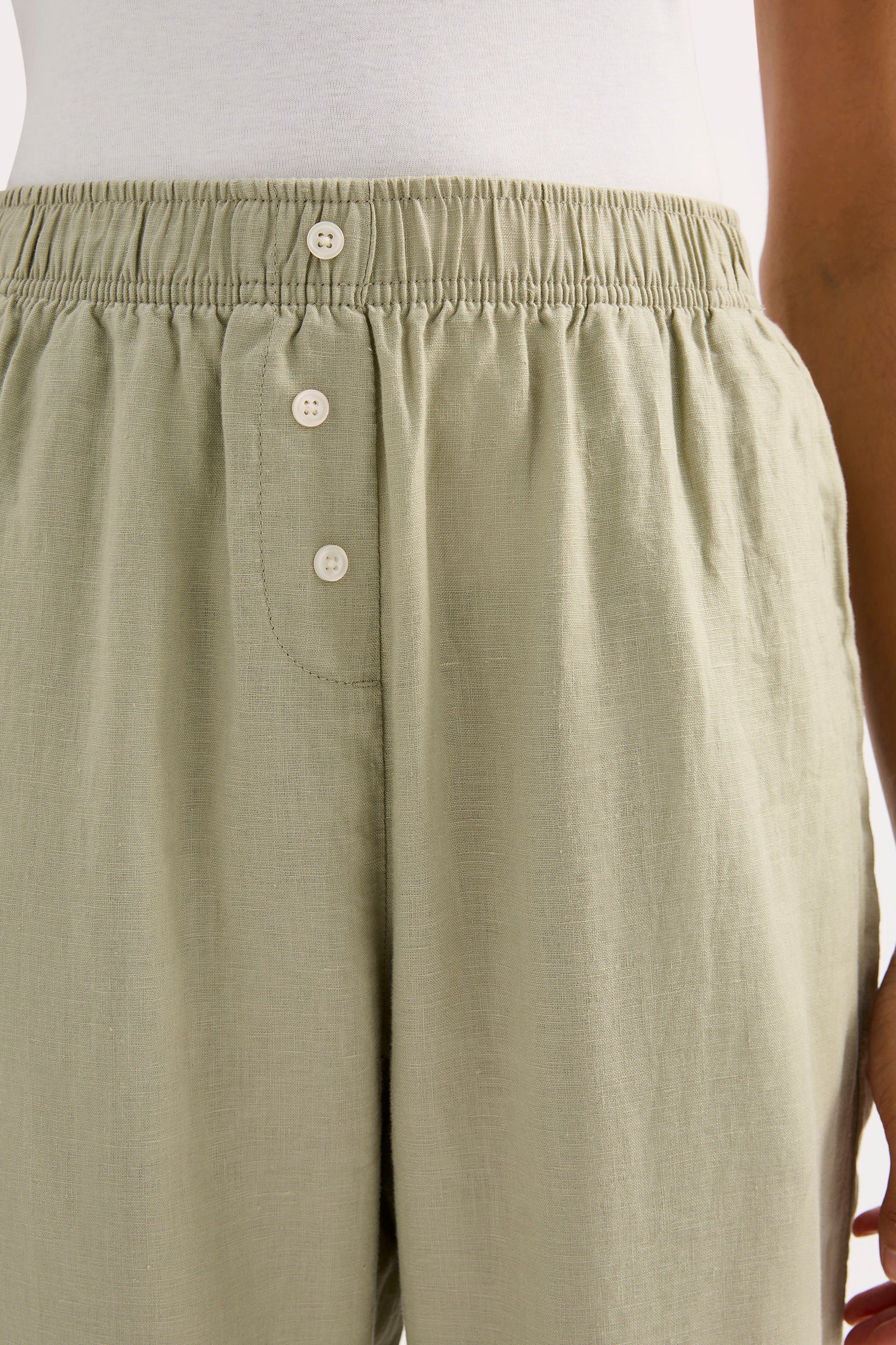 Lounge Linen Pant Olive 